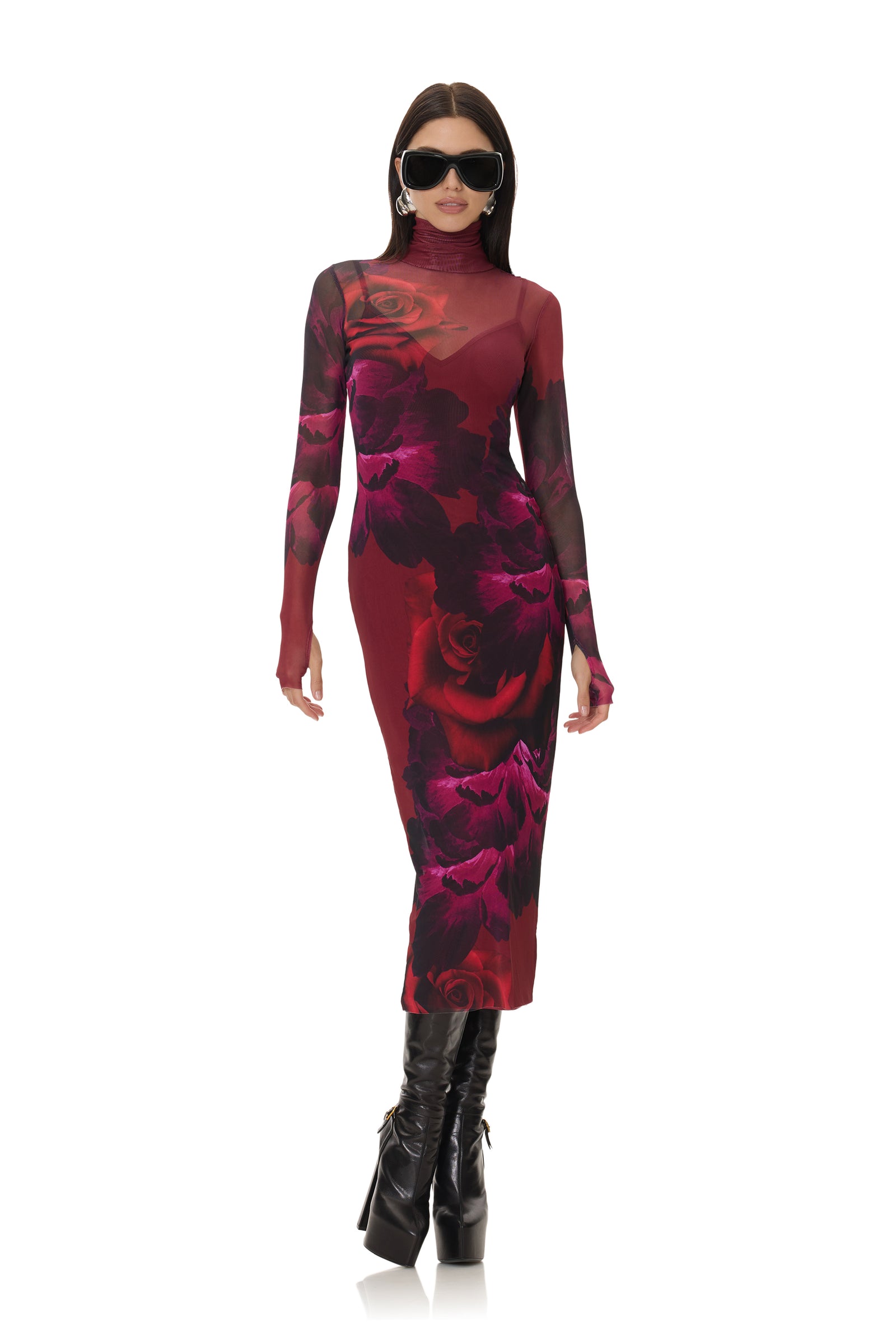 Shailene Dress - Glow Rose - 54405288526194