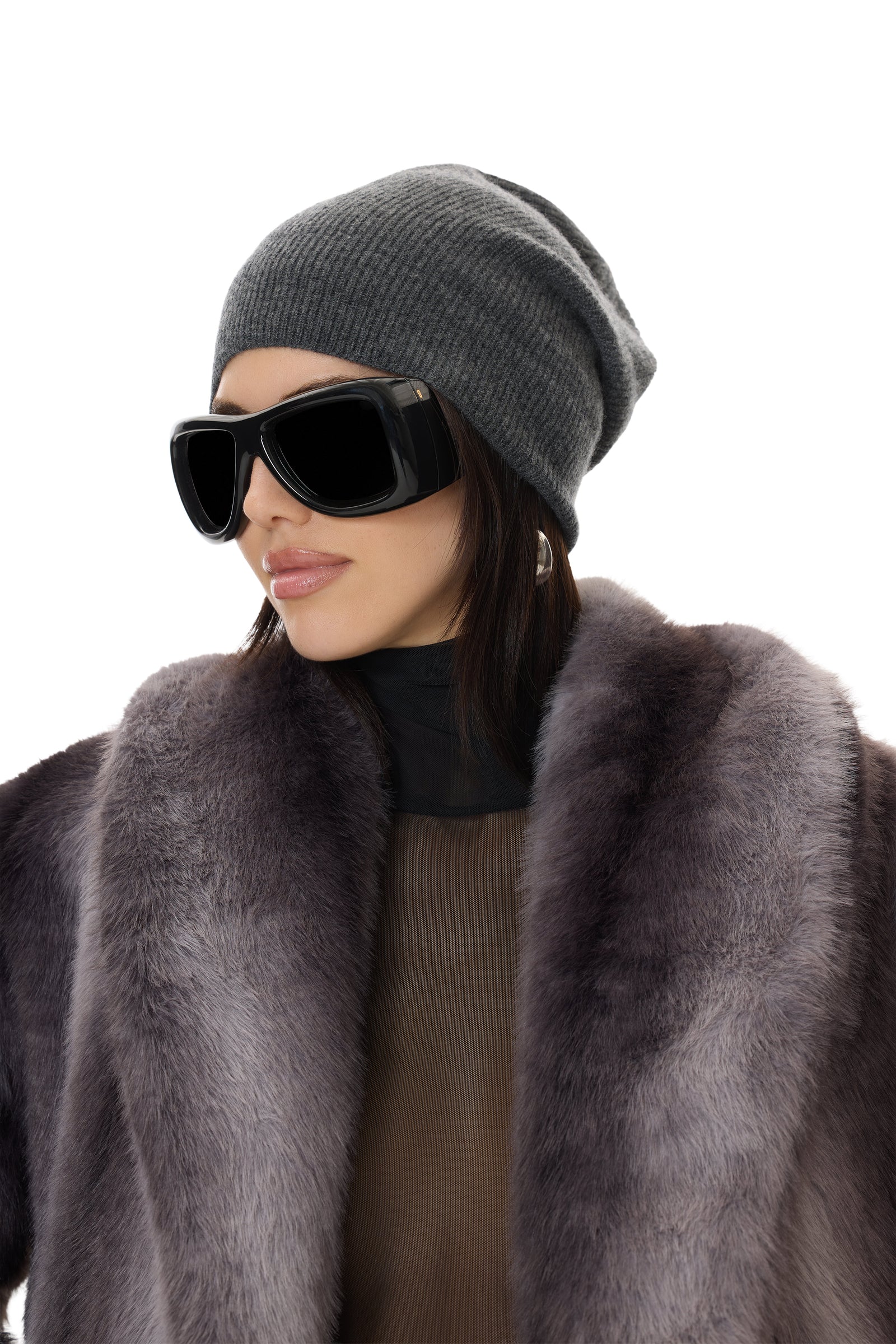 AFRM Cashmere Beanie - Heather Noir - 54405550178674