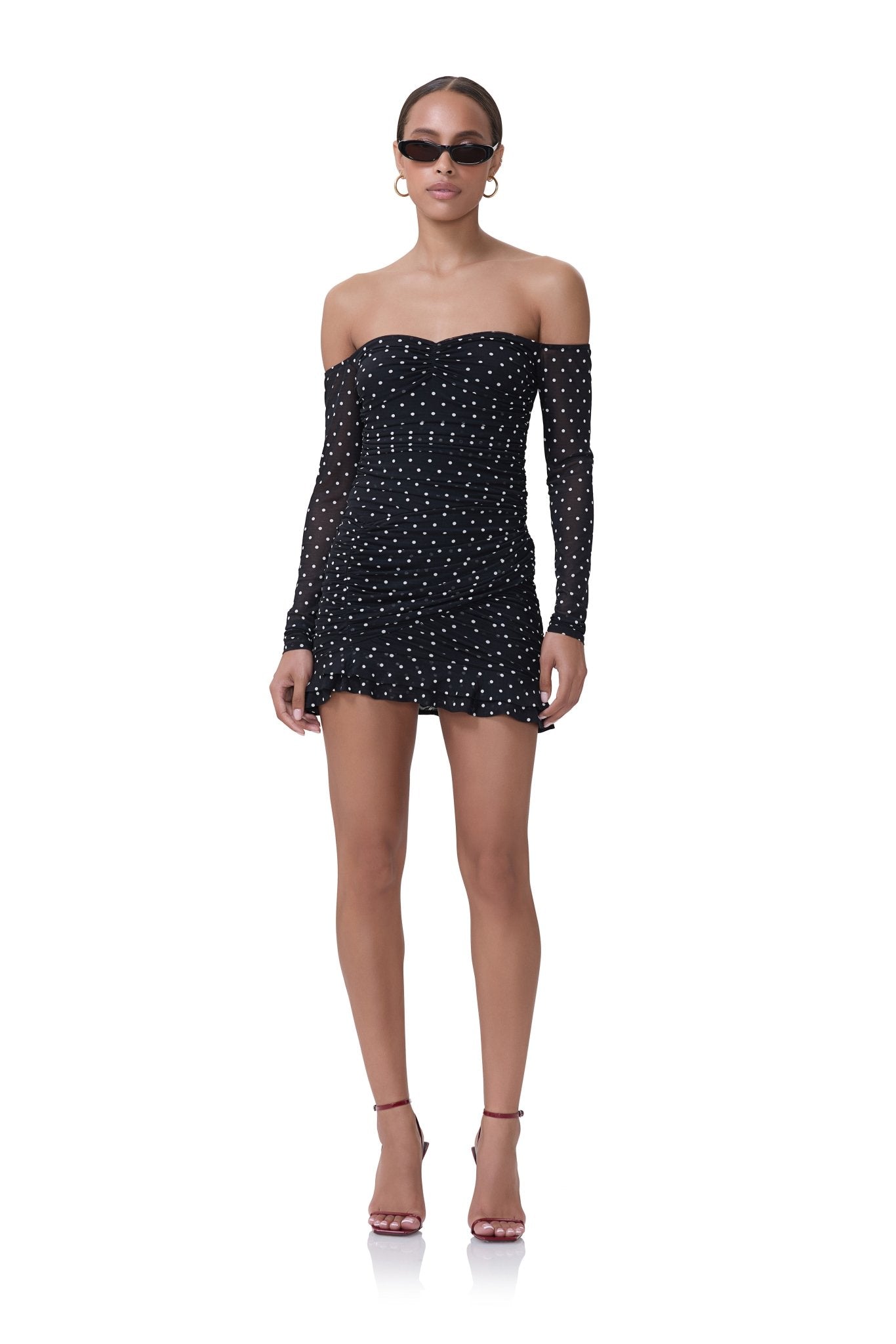 Adrian Dress - Noir Dot - AFRM