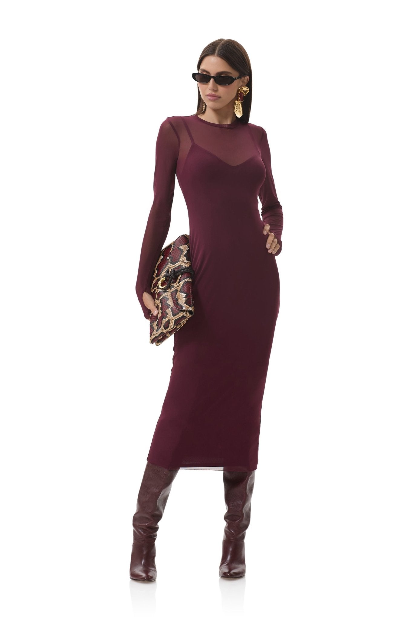 Ashland Dress - Fig - AFRM