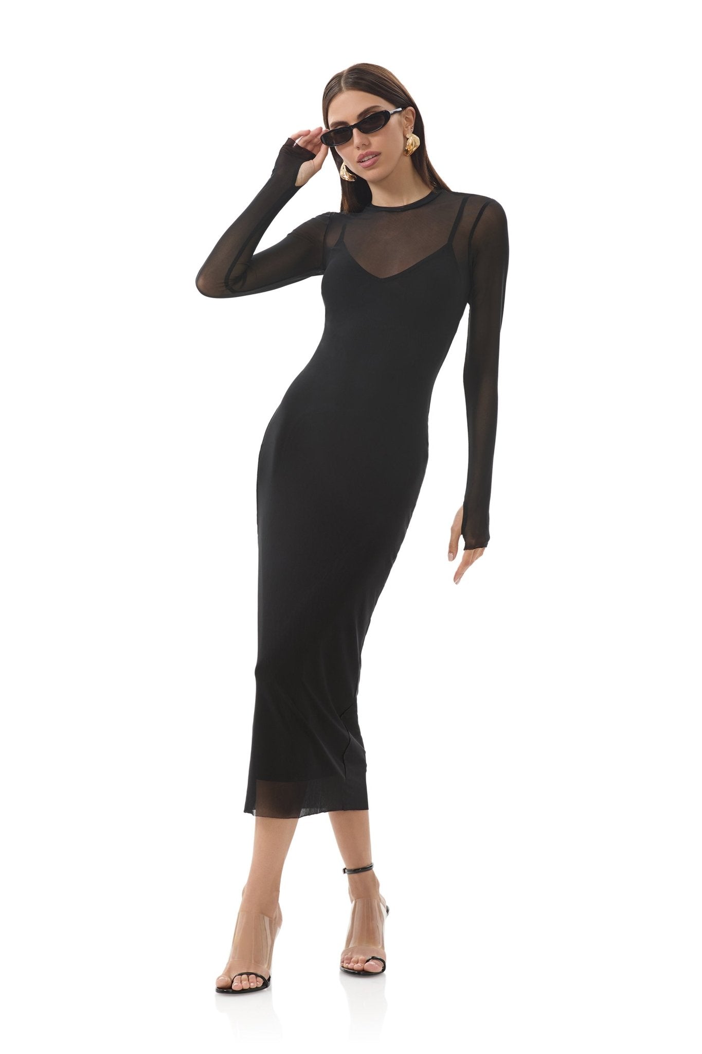 Ashland Dress - Noir - AFRM
