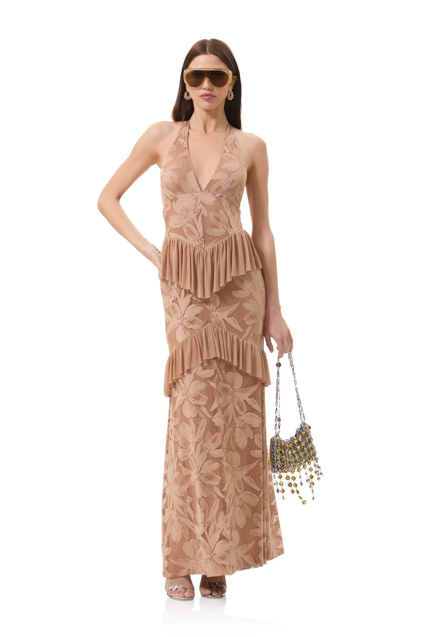 Athens Crochet Lace Dress - Almond - AFRM