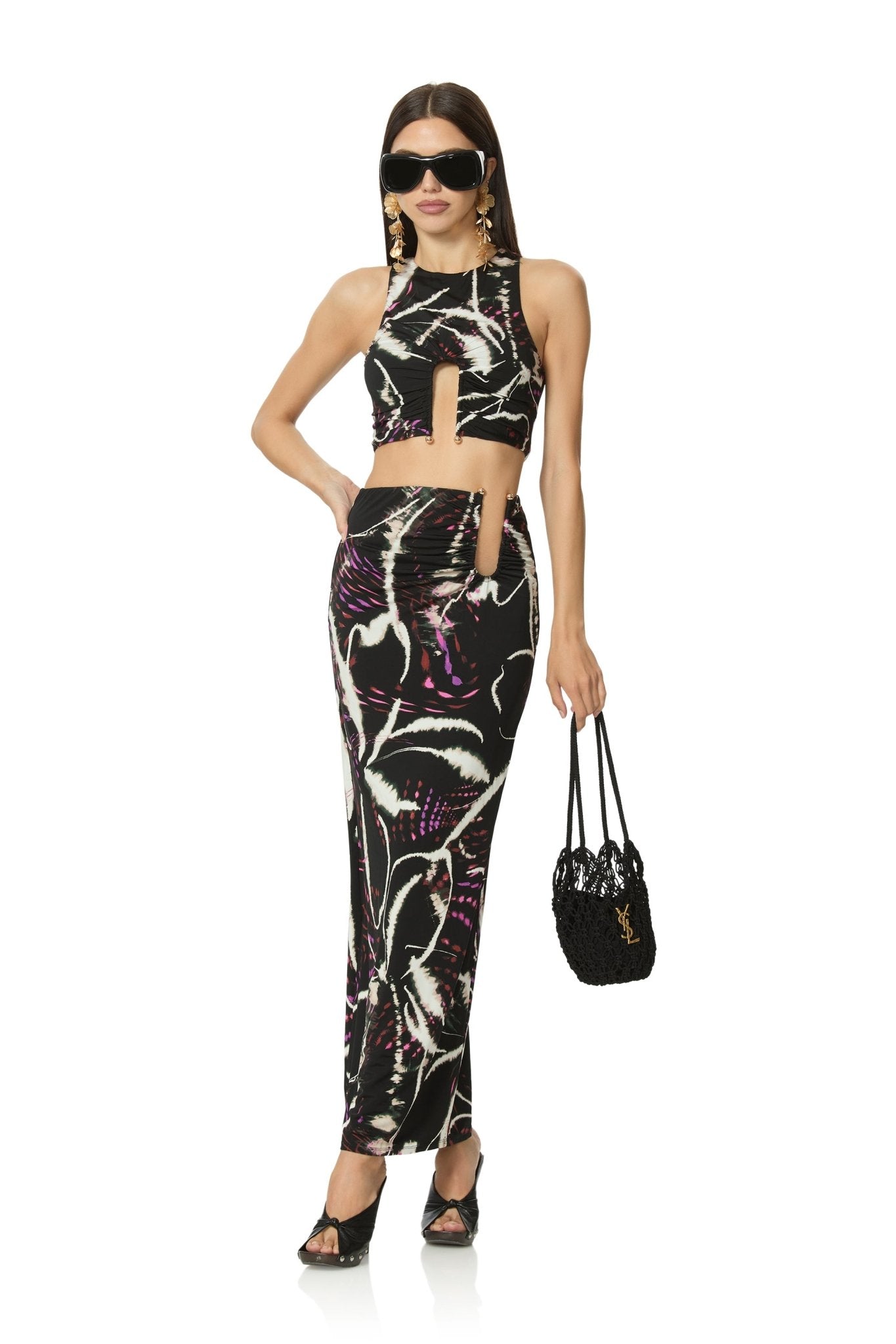 Aven Skirt - Night Daisy - AFRM