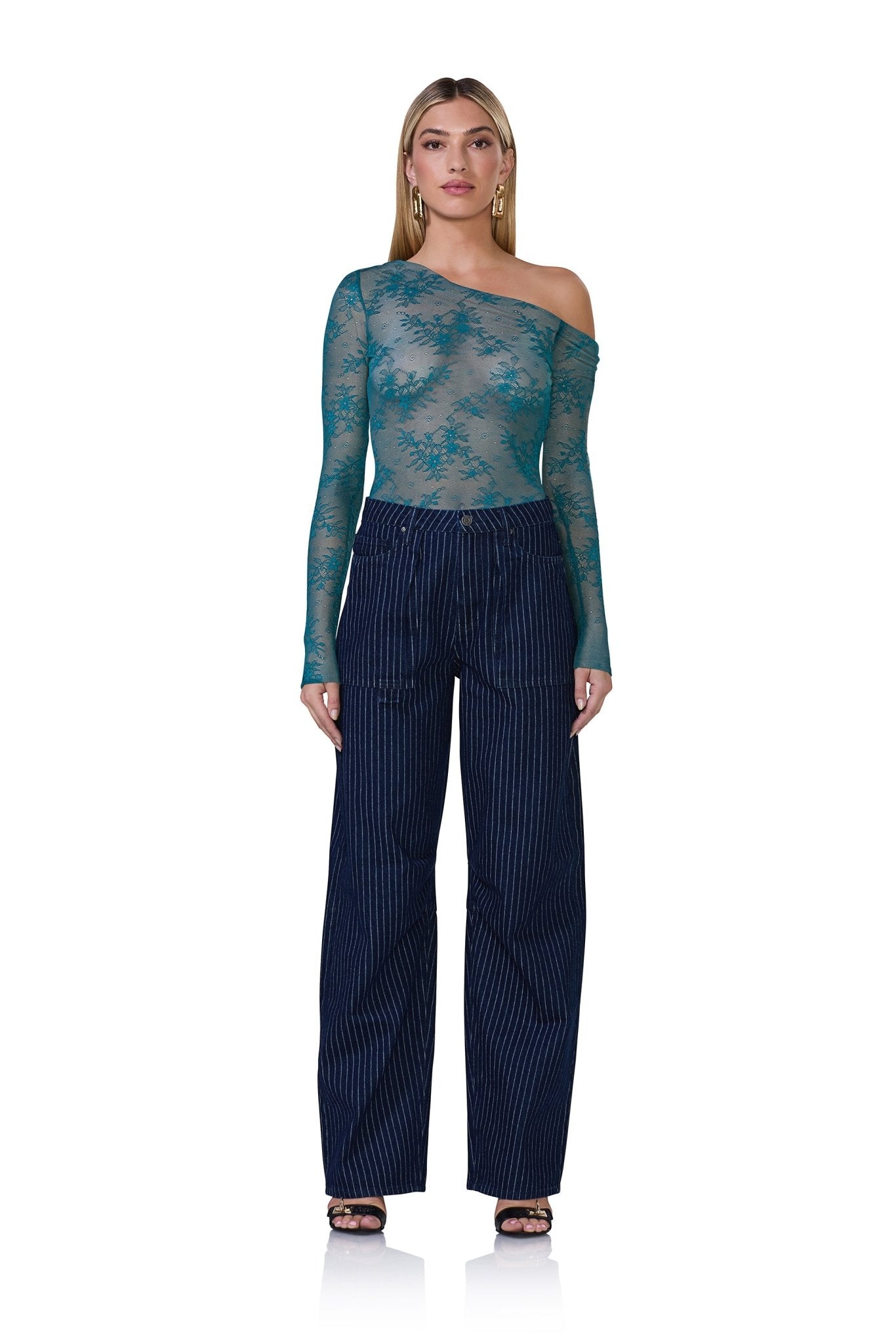 Barry Lace Top - Spruce - AFRM