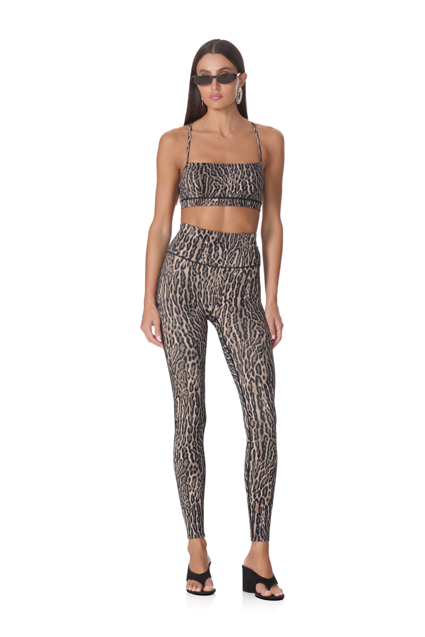 Broden Legging - Olive Leopard - AFRM