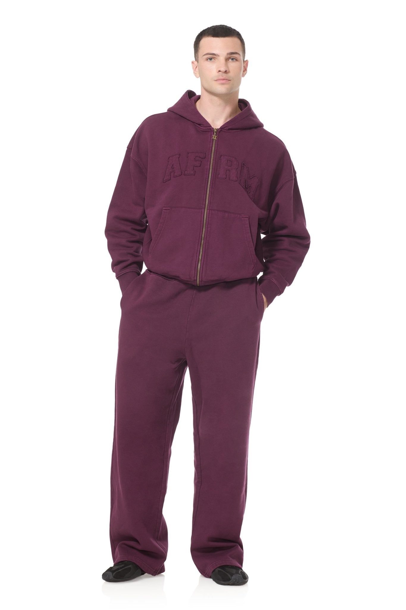 Cameron Zip Up Hoodie - Vineyard - AFRM
