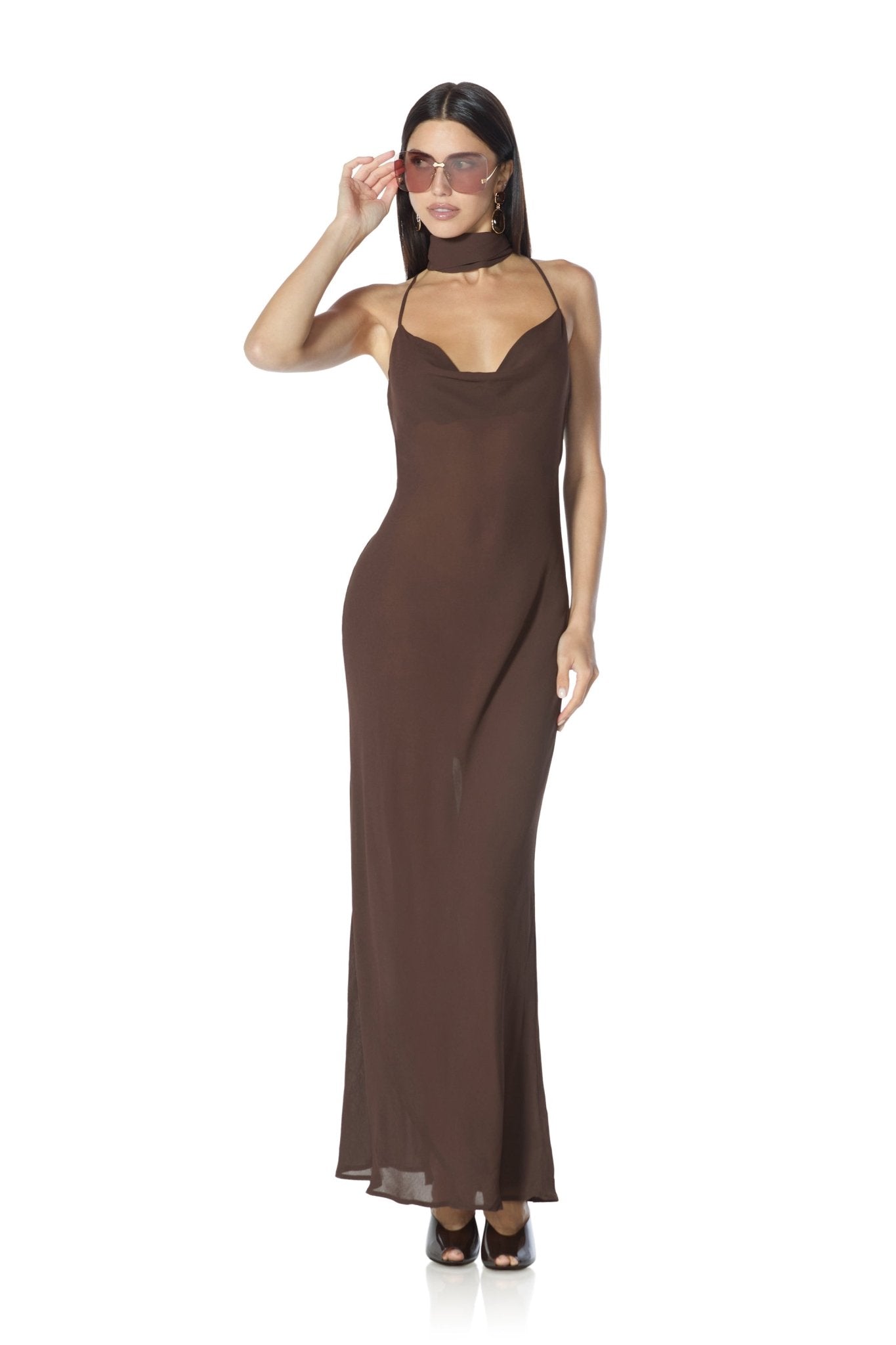 Cheryl Dress - Espresso - AFRM