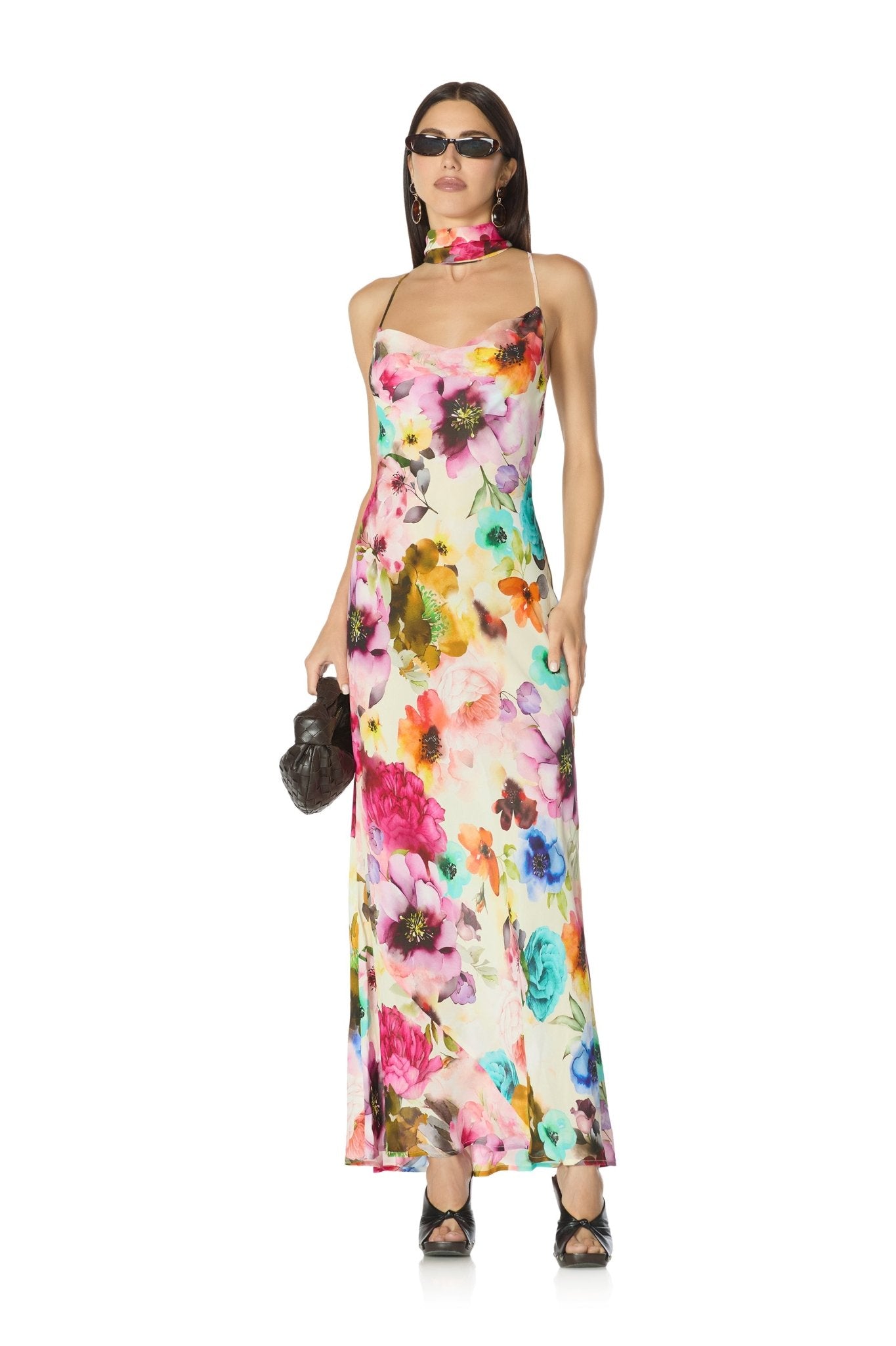 Cheryl Dress - Watercolor Blossom - AFRM