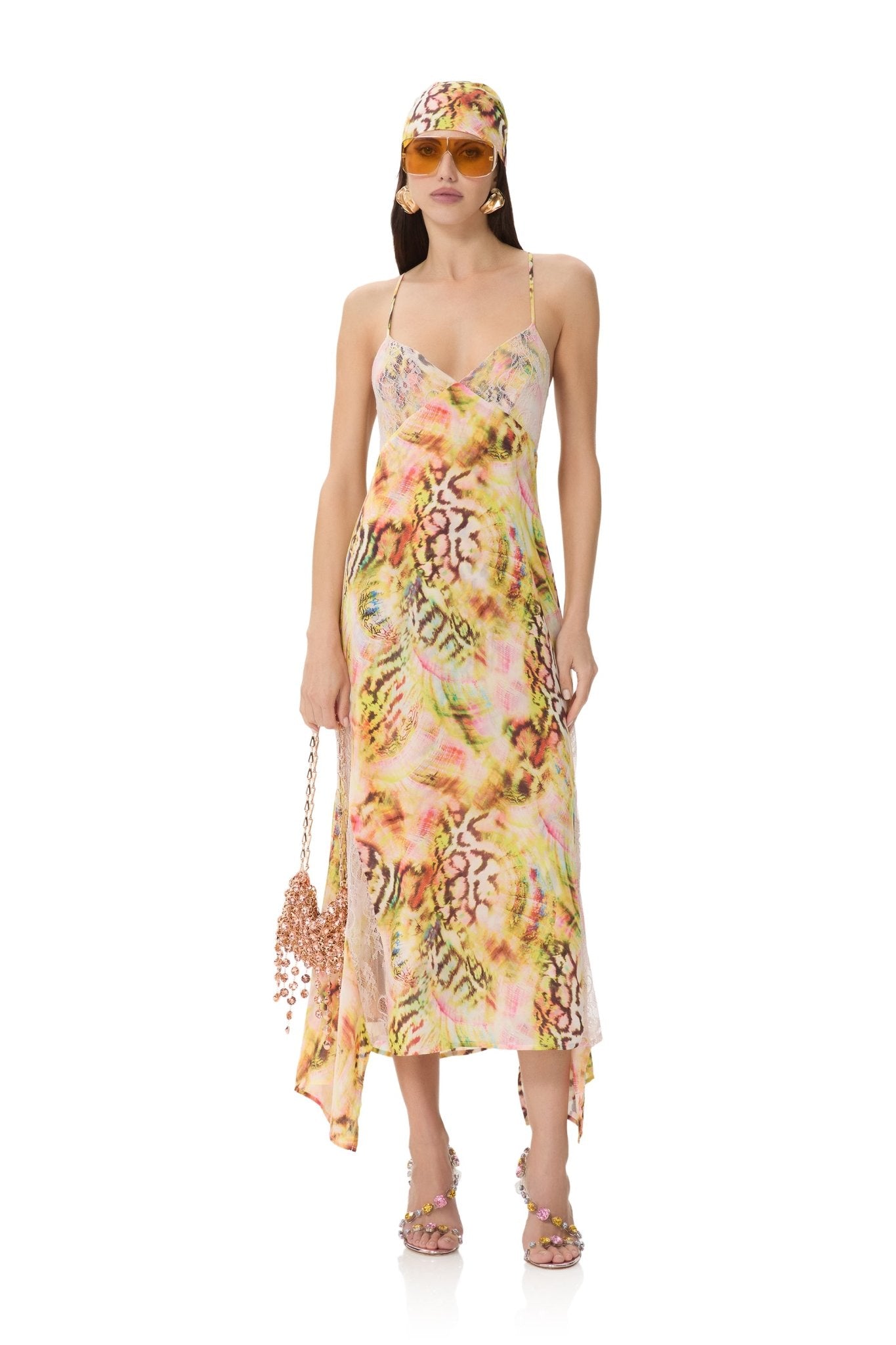 Christina Dress - Pink Shell Swirl - AFRM