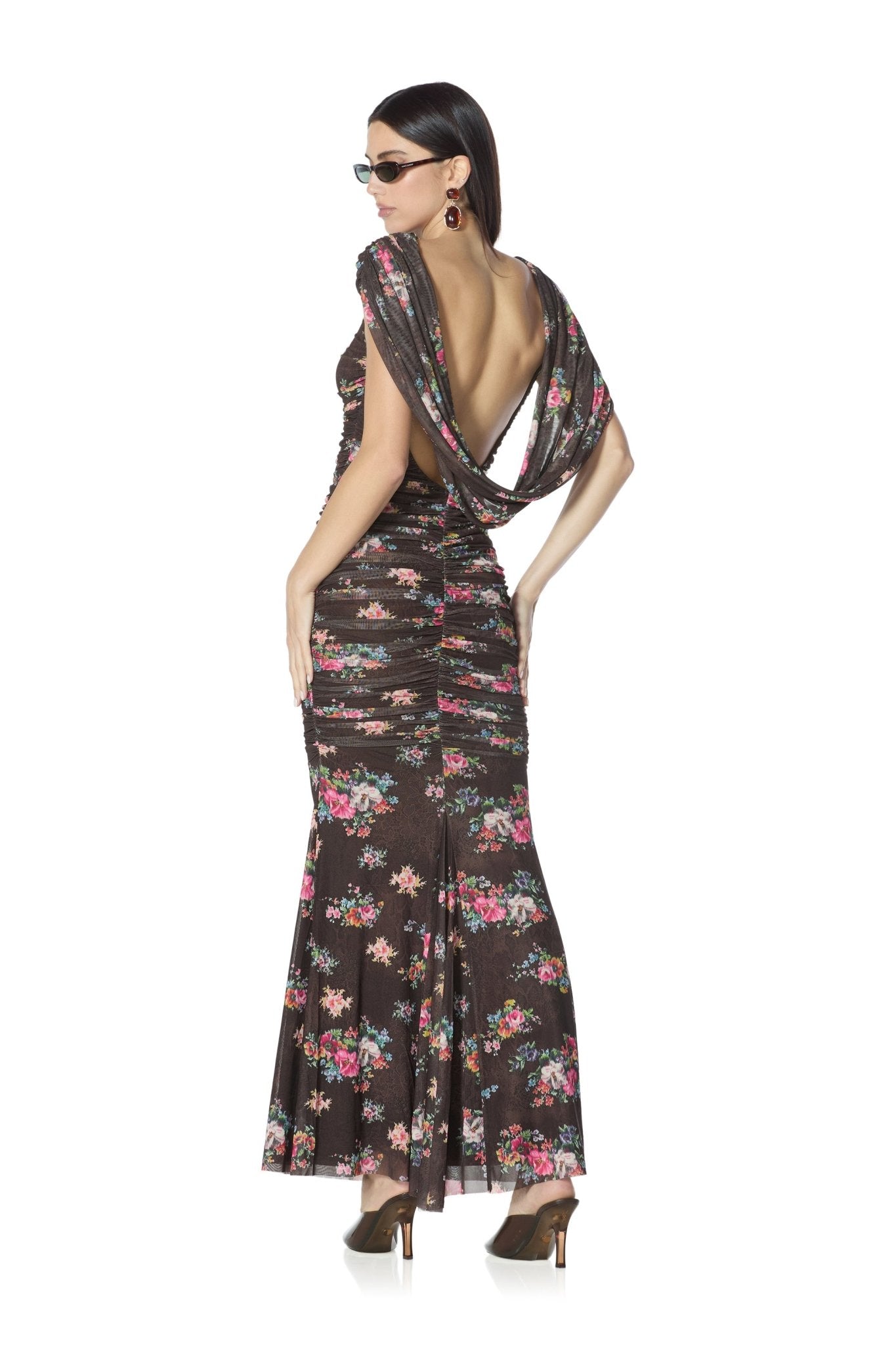 Cline Dress - Java Snake Floral - AFRM