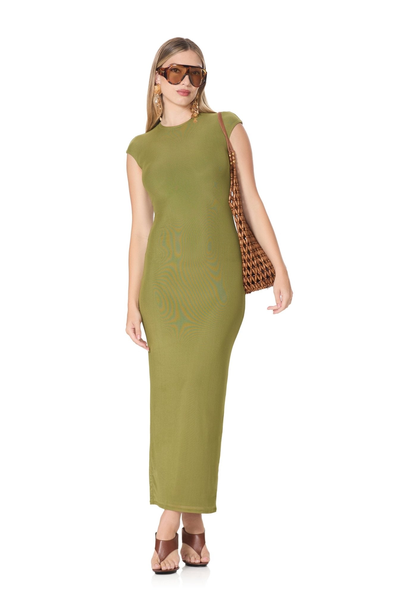 Cody Dress - Summer Olive - AFRM