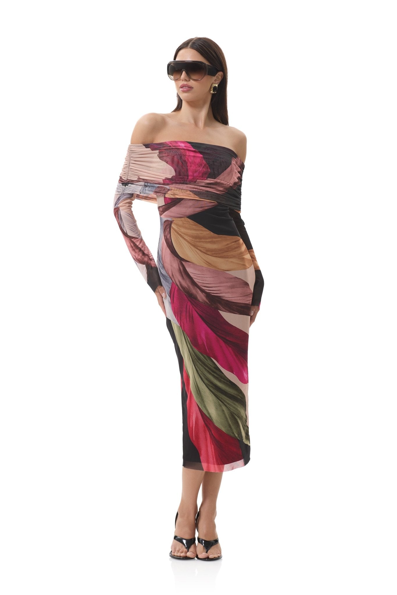 Cornelia Dress - Feather Fan - AFRM