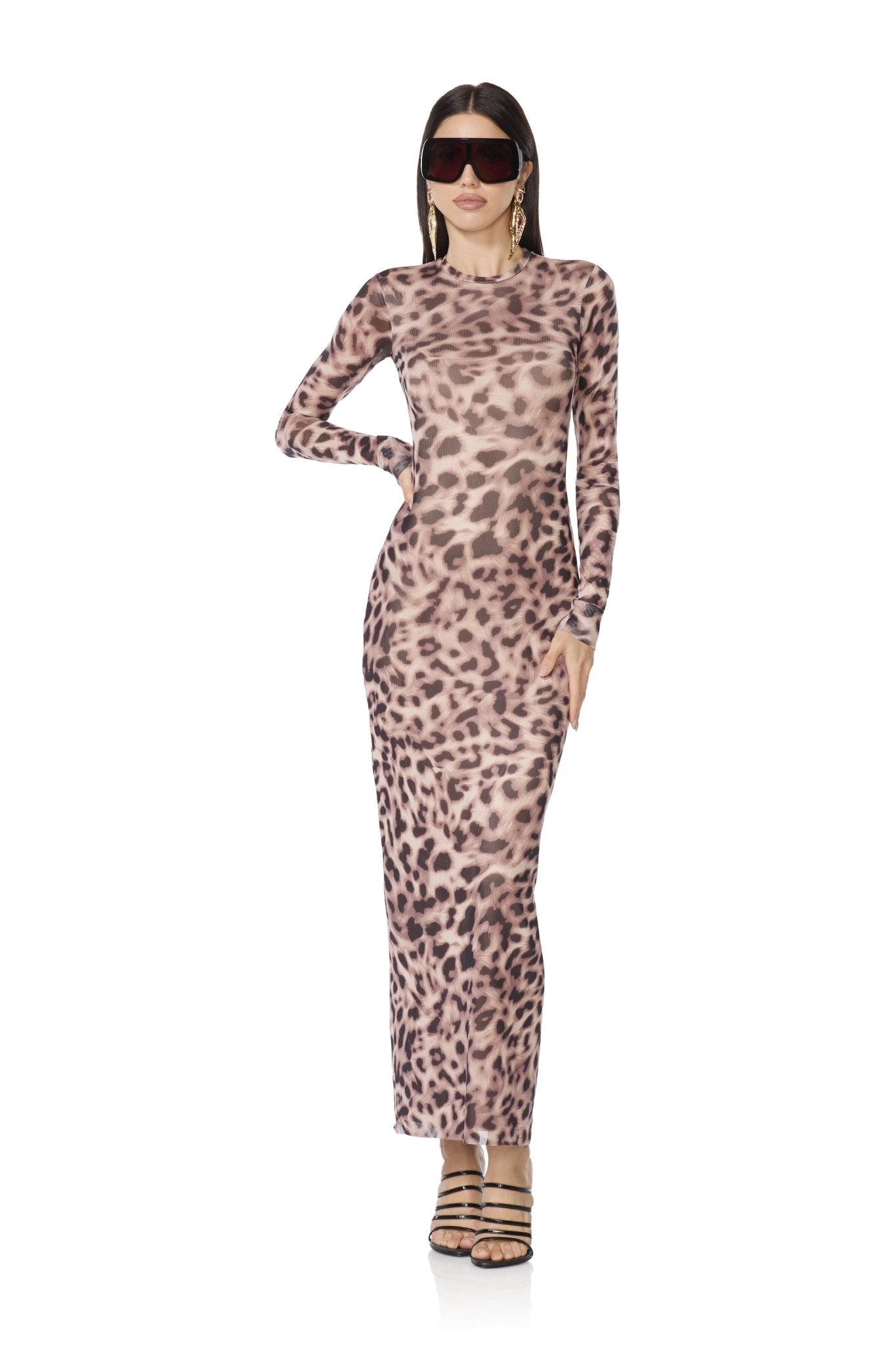 Didi Dress - Warmth Leopard - AFRM