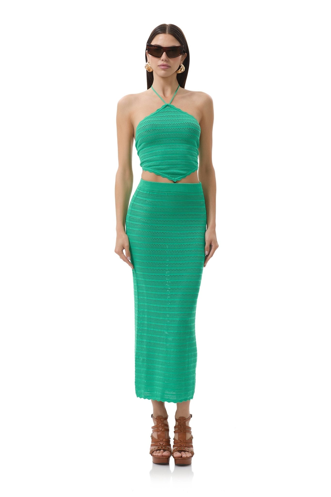 Dorota Maxi Skirt - Summer Grass - AFRM