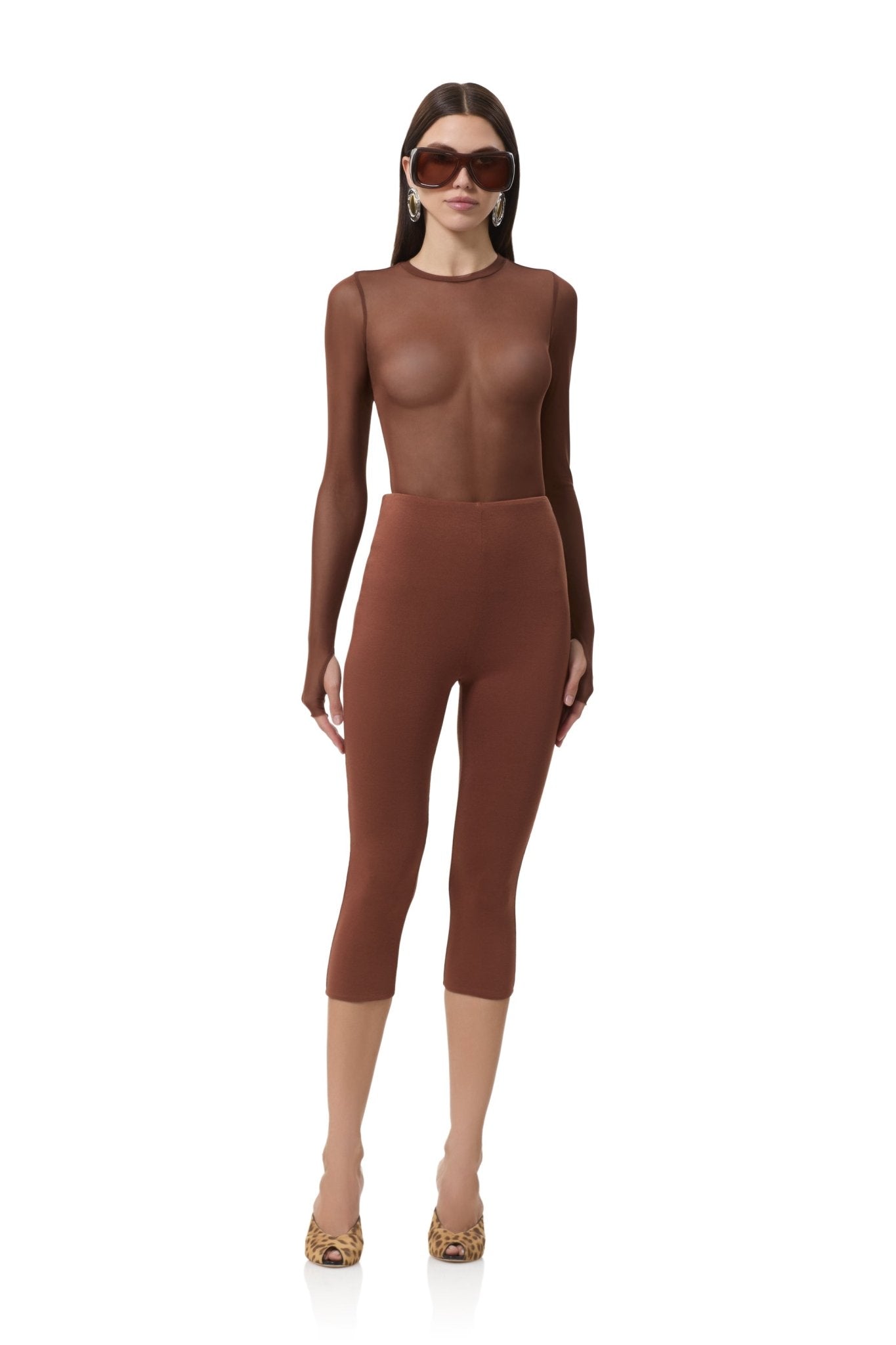 Ettie Capri Legging - Cappuccino - AFRM