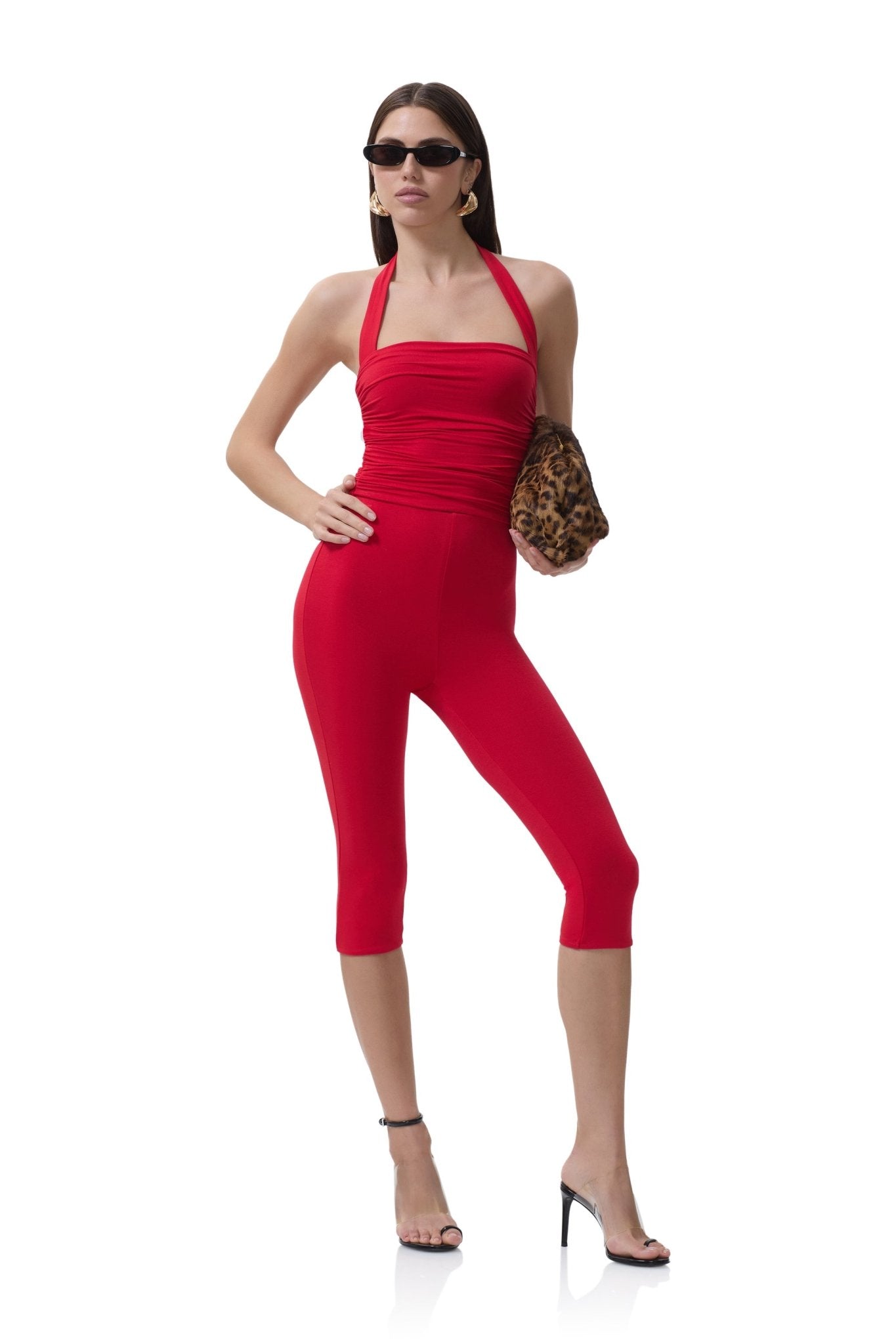 Ettie Capri Legging - Kiss Red - AFRM