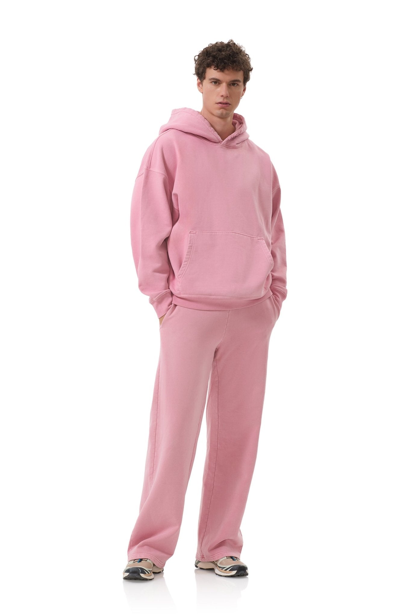 Finely Straight Leg Sweatpant - Clay Pink - AFRM