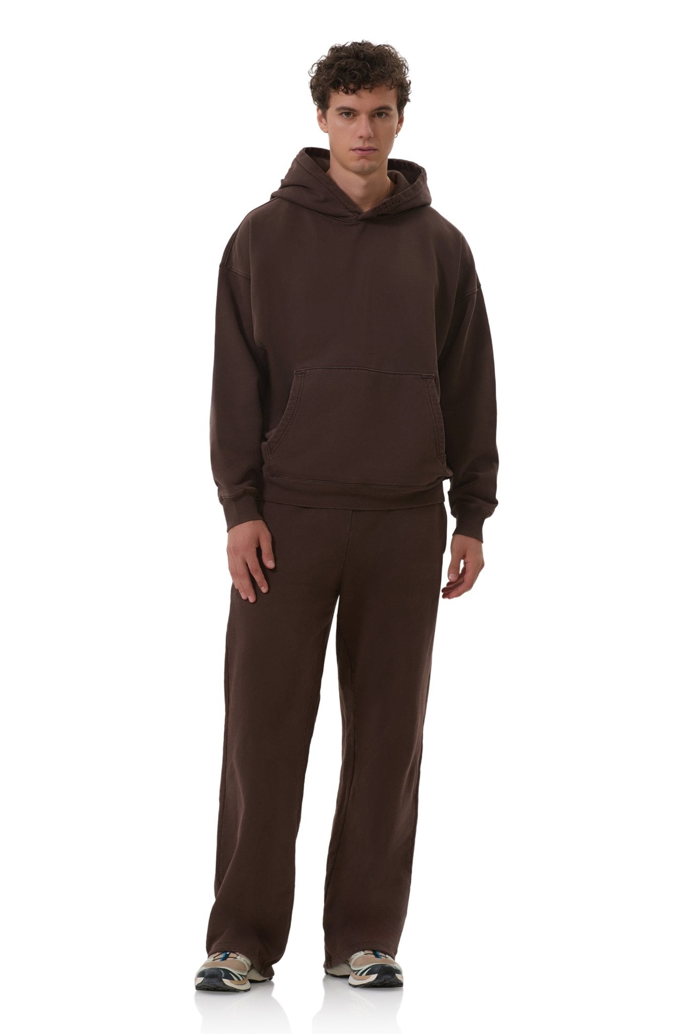 Finely Straight Leg Sweatpant - Espresso - AFRM