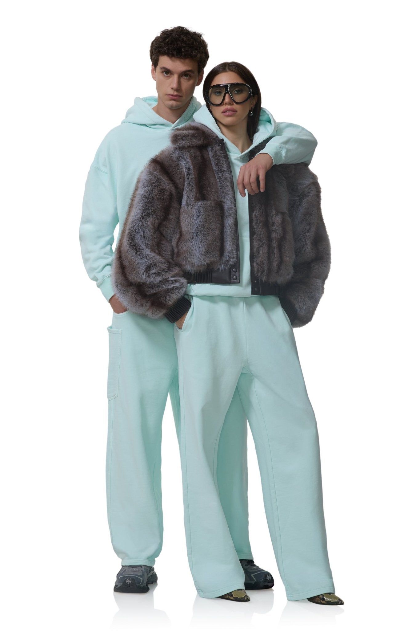 Finely Straight Leg Sweatpant - Icy Morn - AFRM