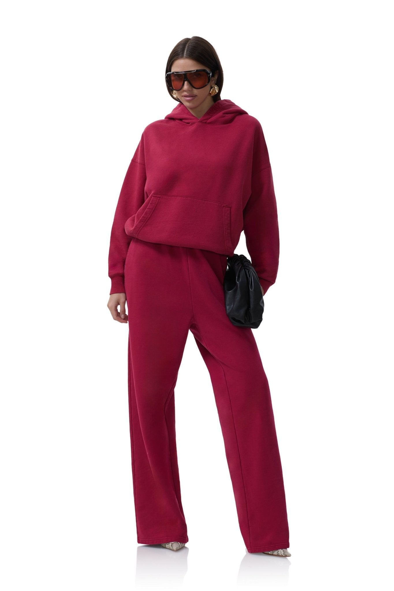 Finely Straight Leg Sweatpant - Rio Red - AFRM