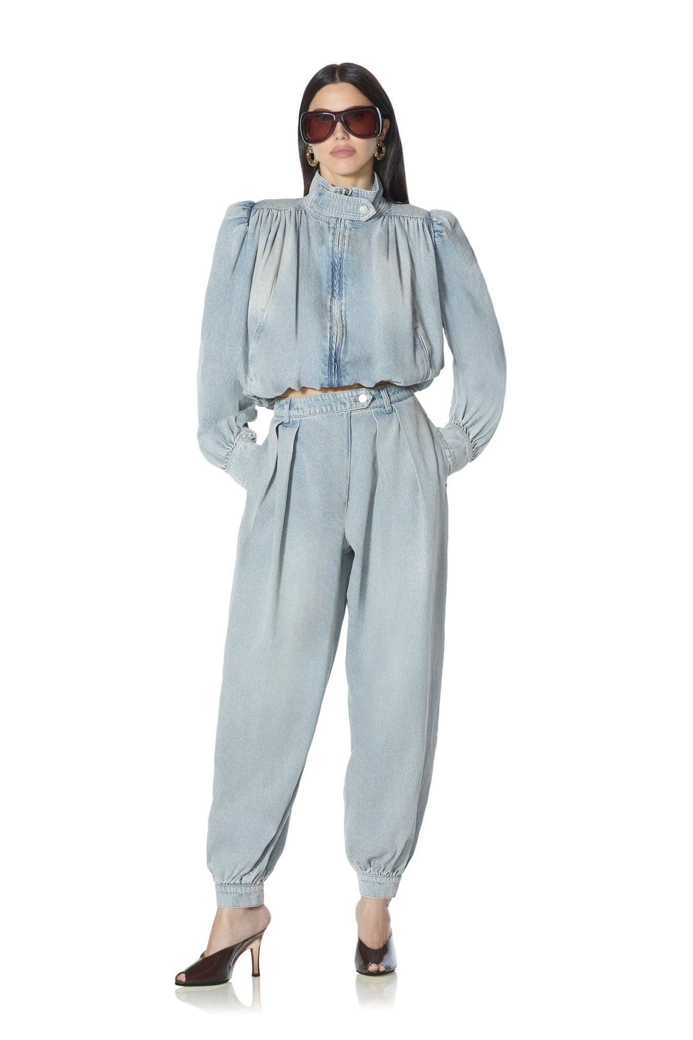 Galli Denim Jacket - Sky Blue Wash - AFRM