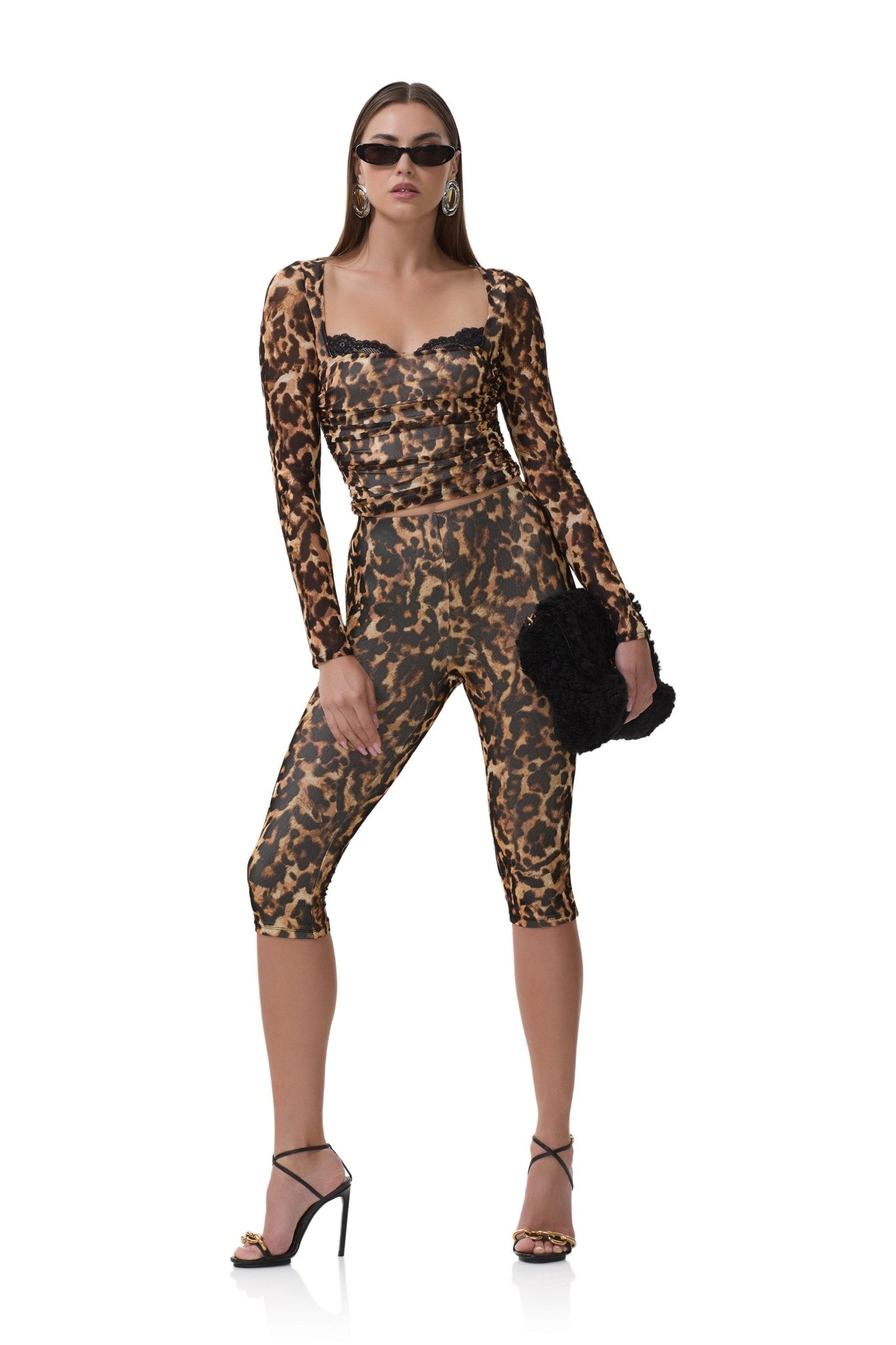 Gianna Capri Pant - Winter Animal - AFRM