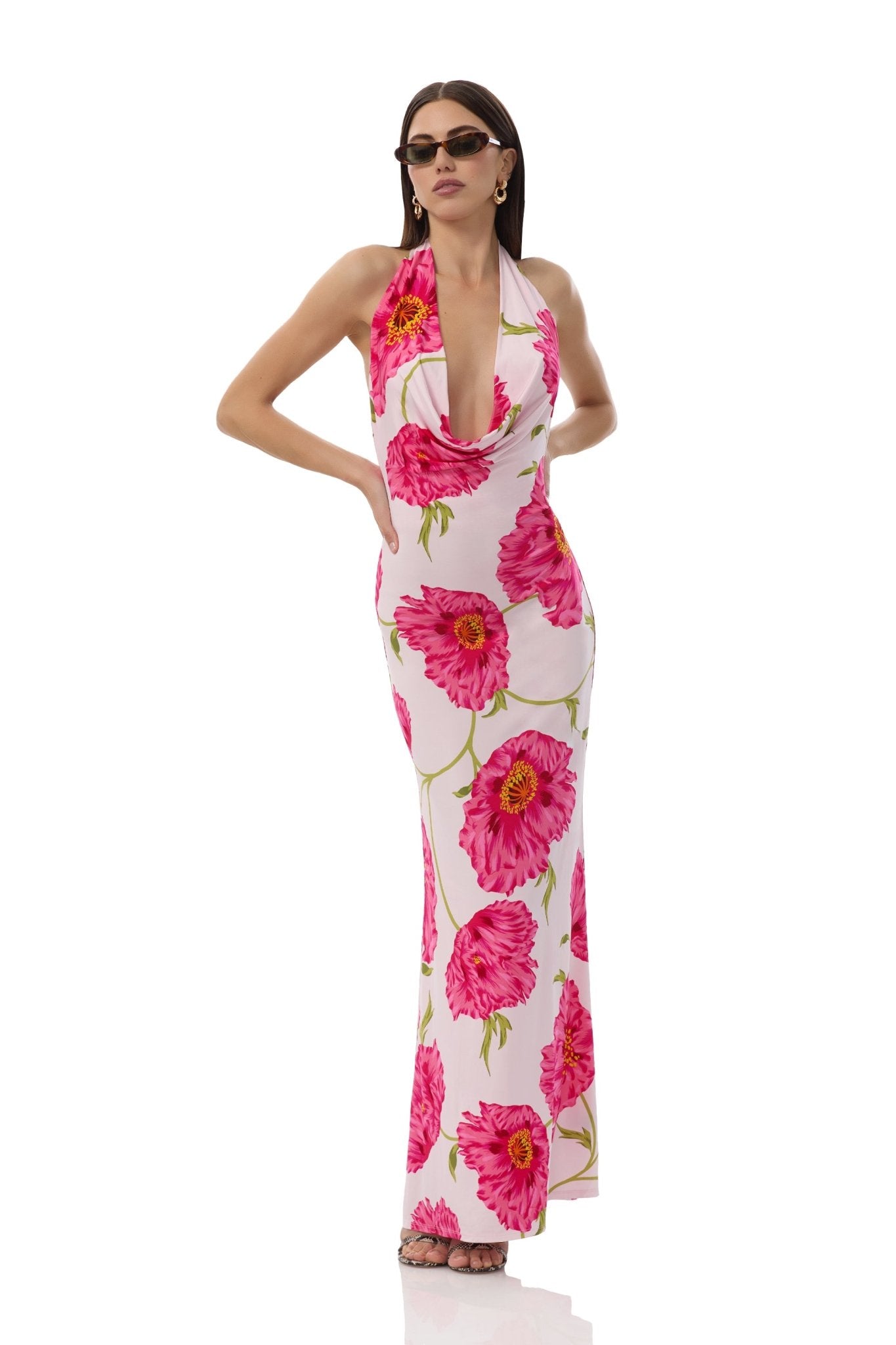 Imade Dress - Oversized Peony - AFRM