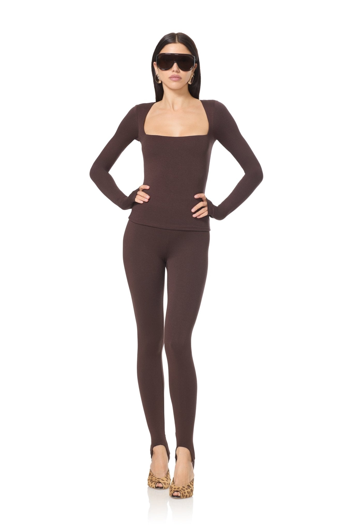 Ines Top - Espresso - AFRM