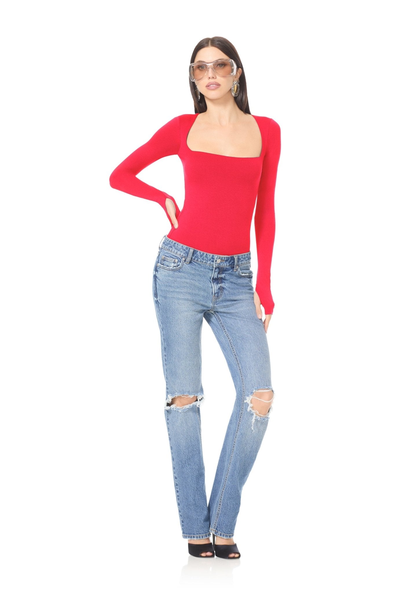 Ines Top - Kiss Red - AFRM