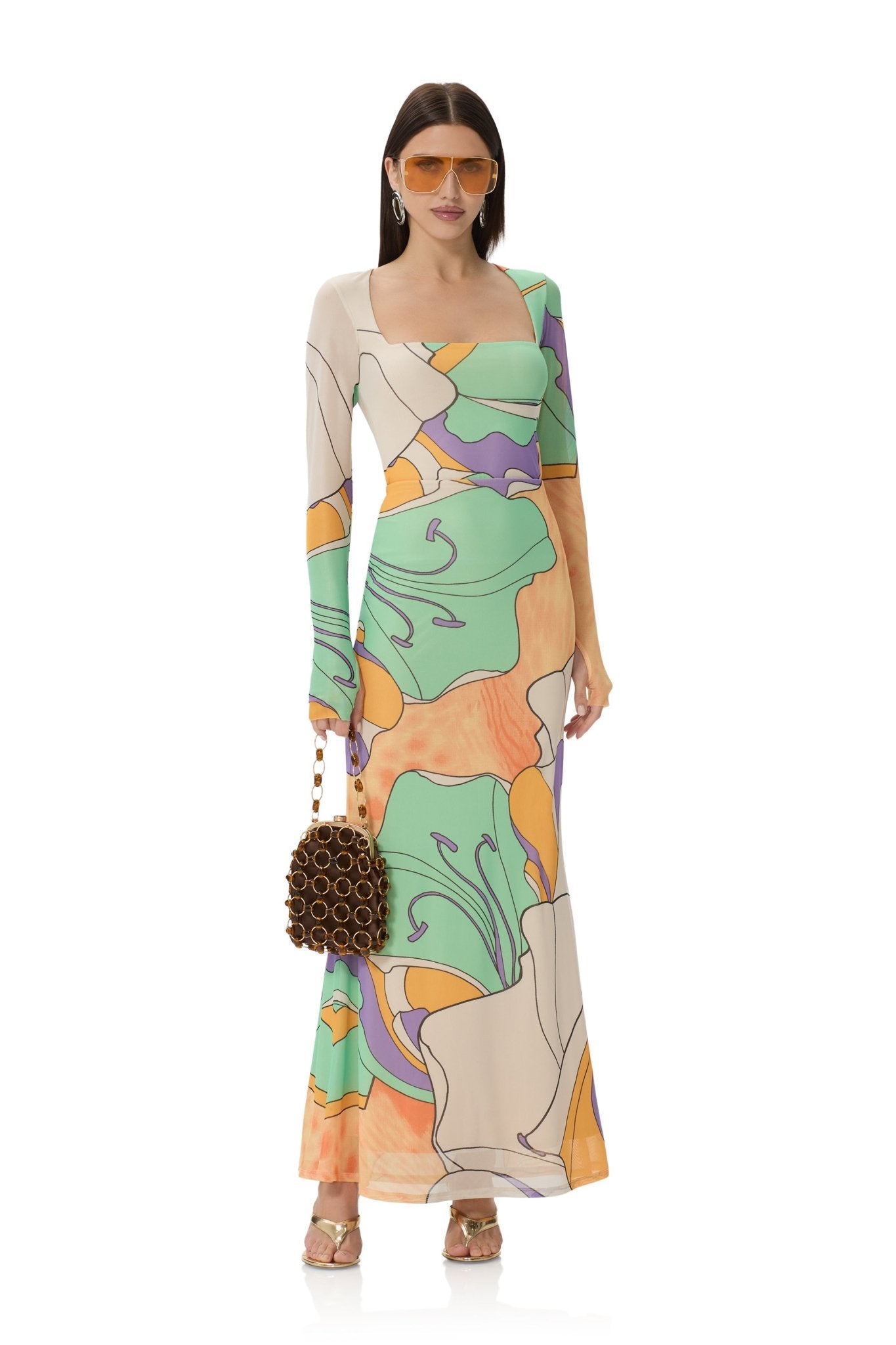 Ines Top - Scarf Floral - AFRM