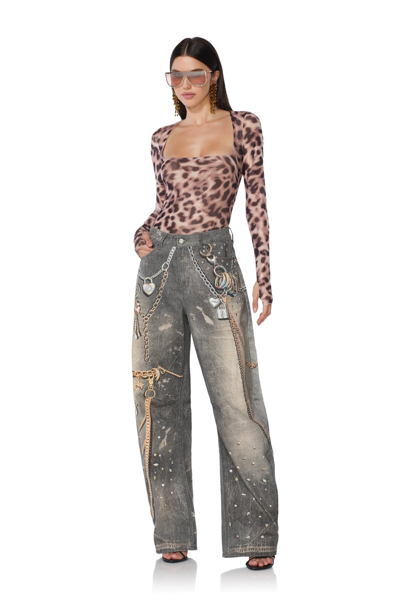 Ines Top - Warmth Leopard - AFRM