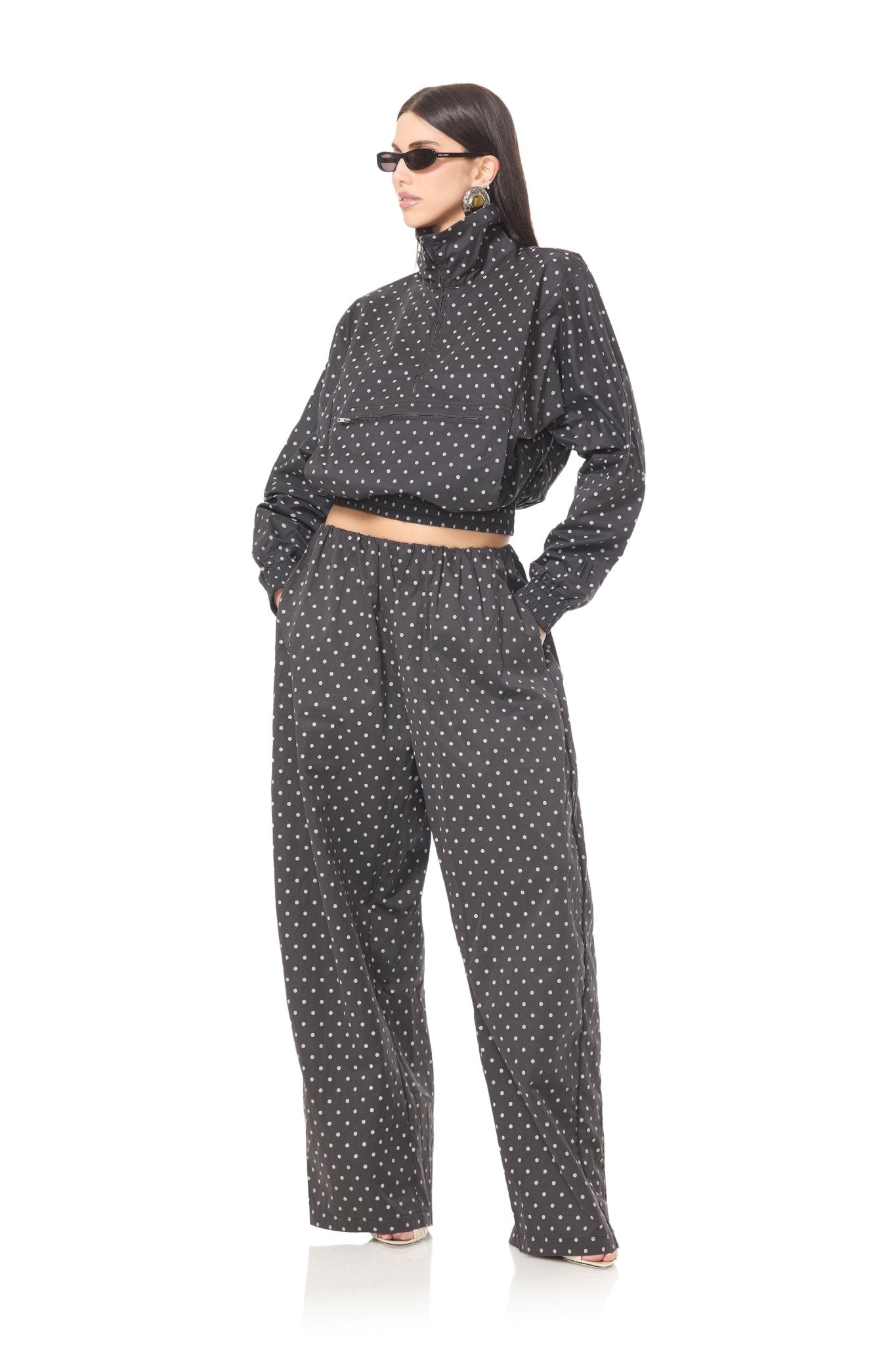 Jinnie Pant - Noir Micro Dot - AFRM