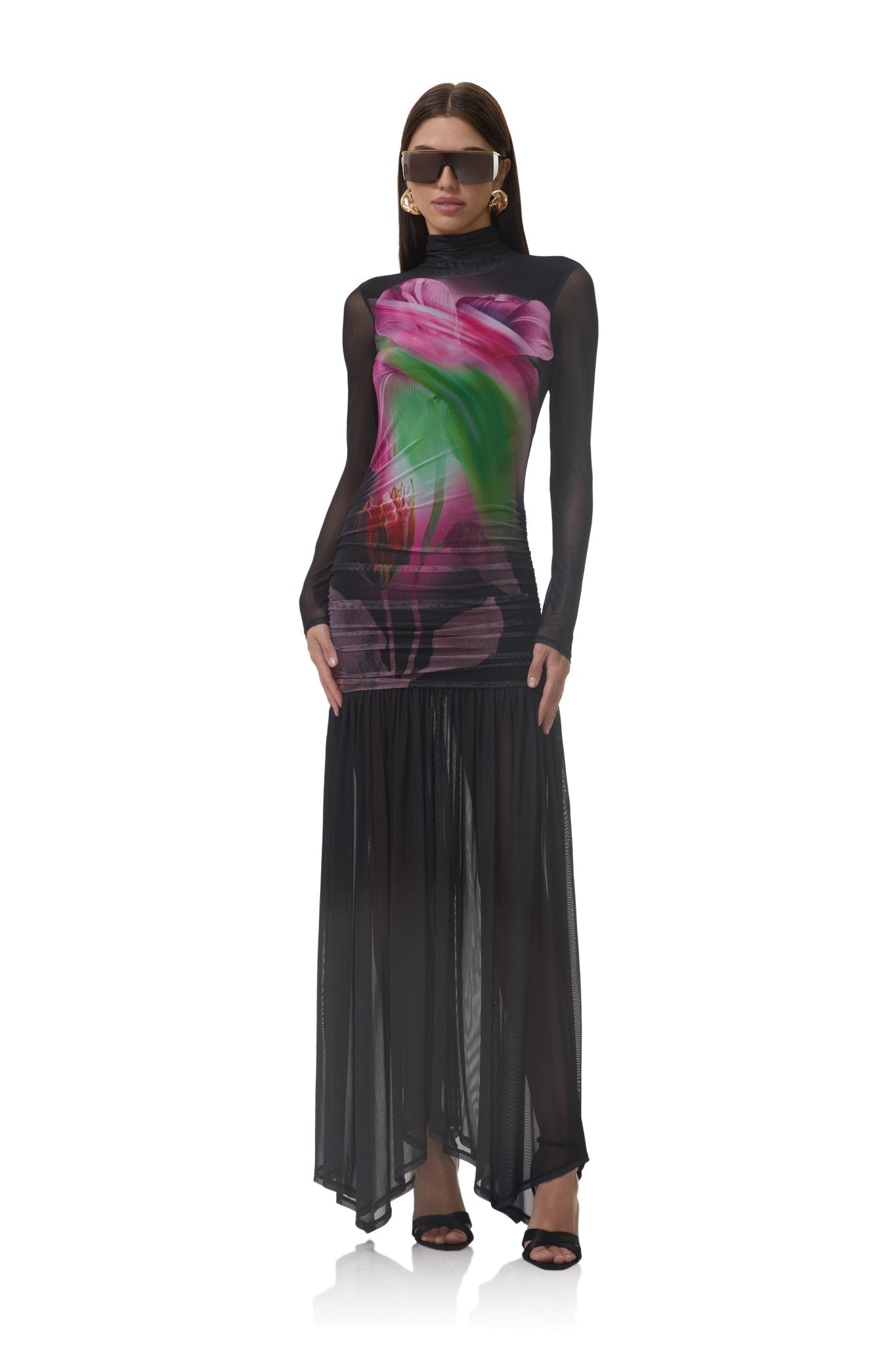 Joni Dress - Pink Peony Blur - AFRM