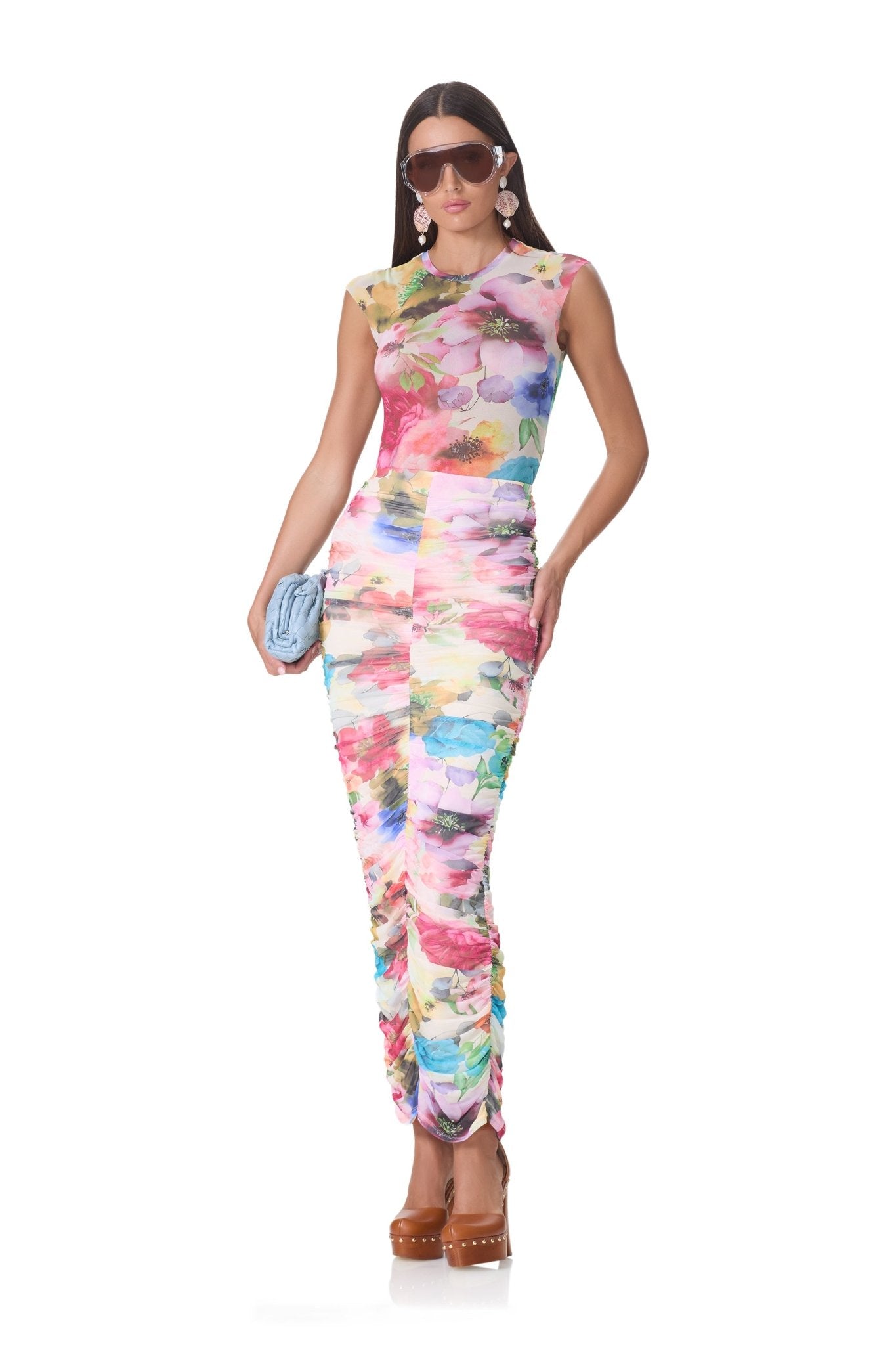 Josie Skirt - Watercolor Blossom - AFRM