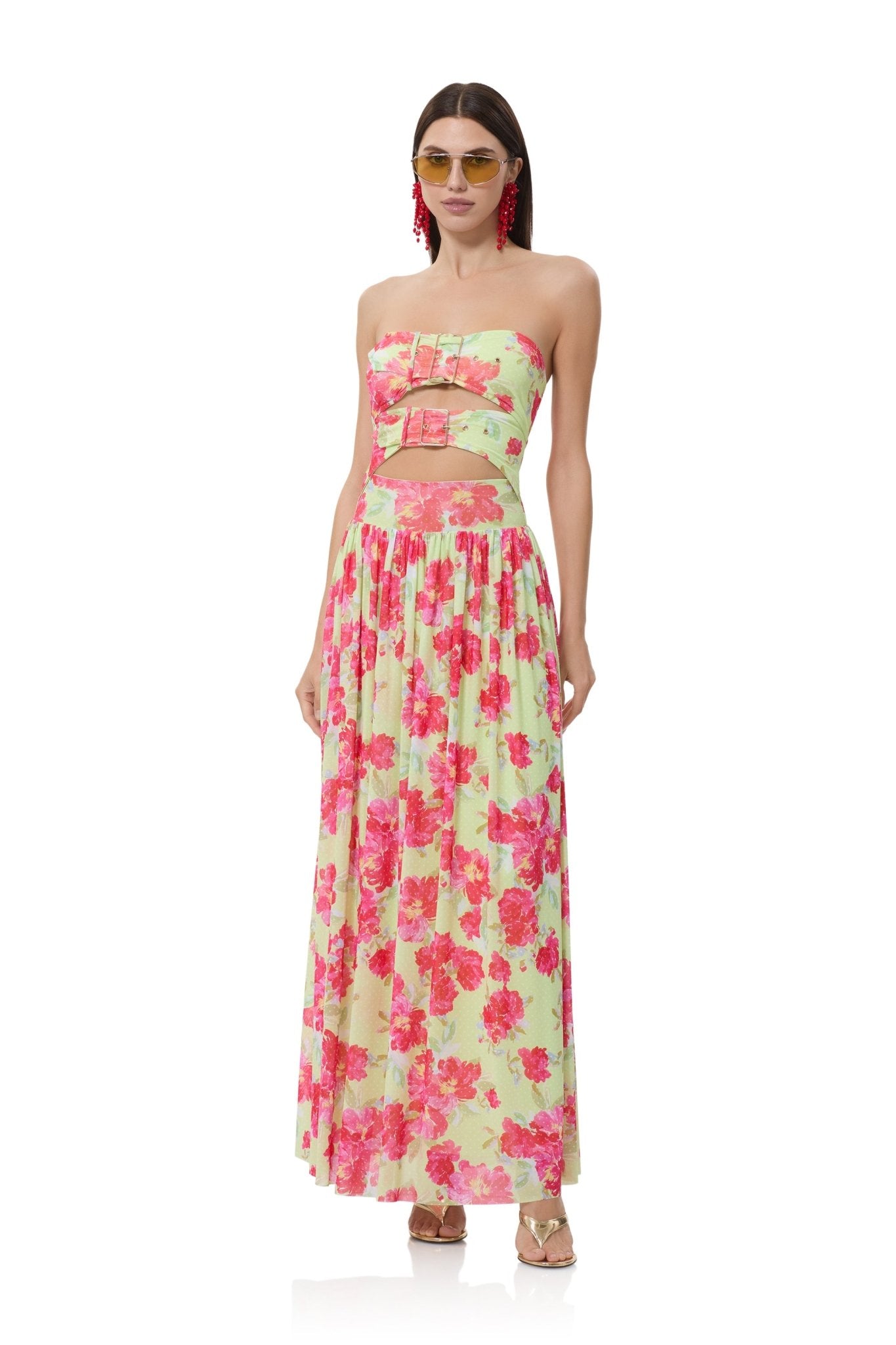 Khalid Dress - Floral Dot - AFRM