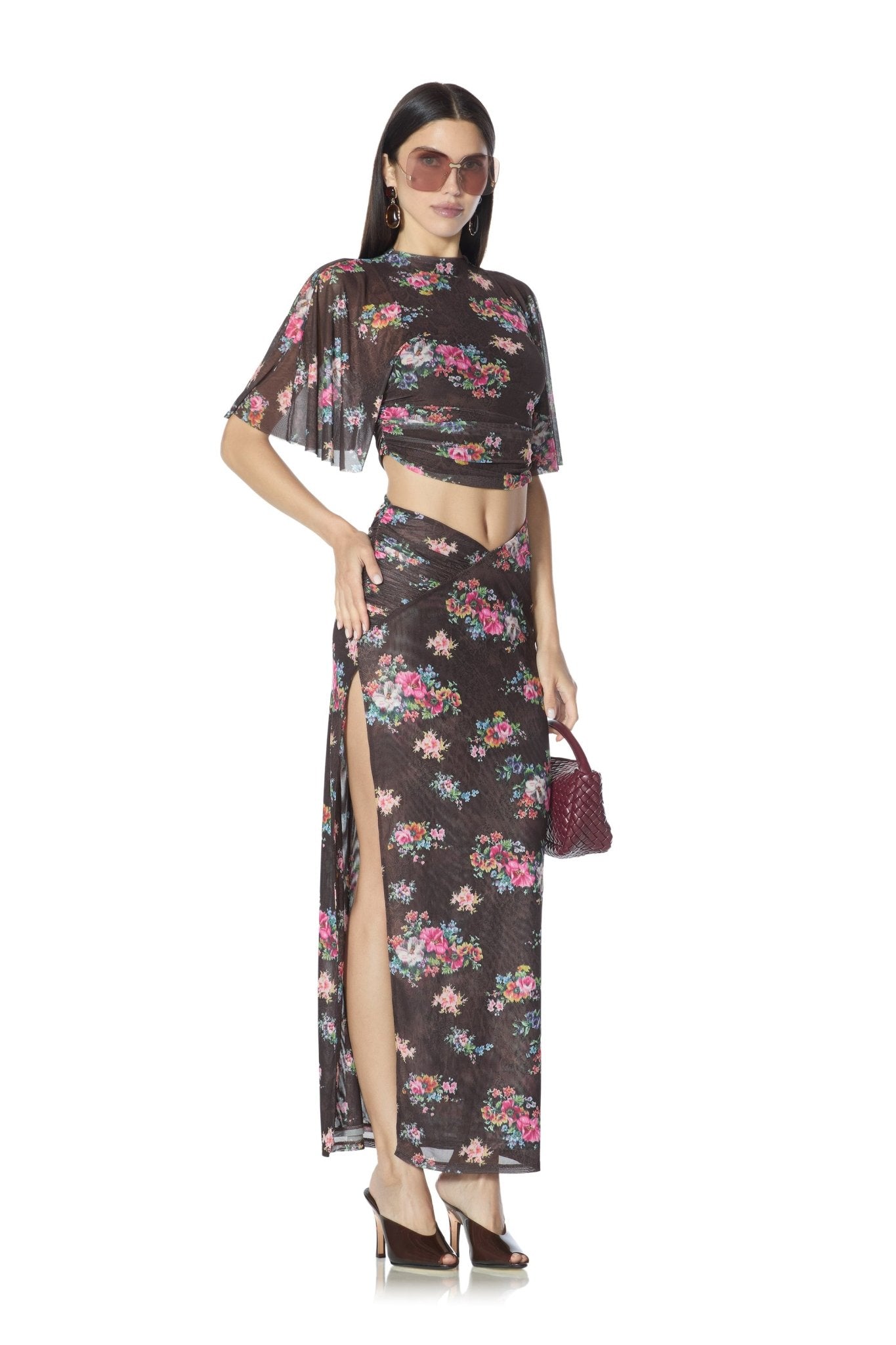 Laconia Skirt - Java Snake Floral - AFRM