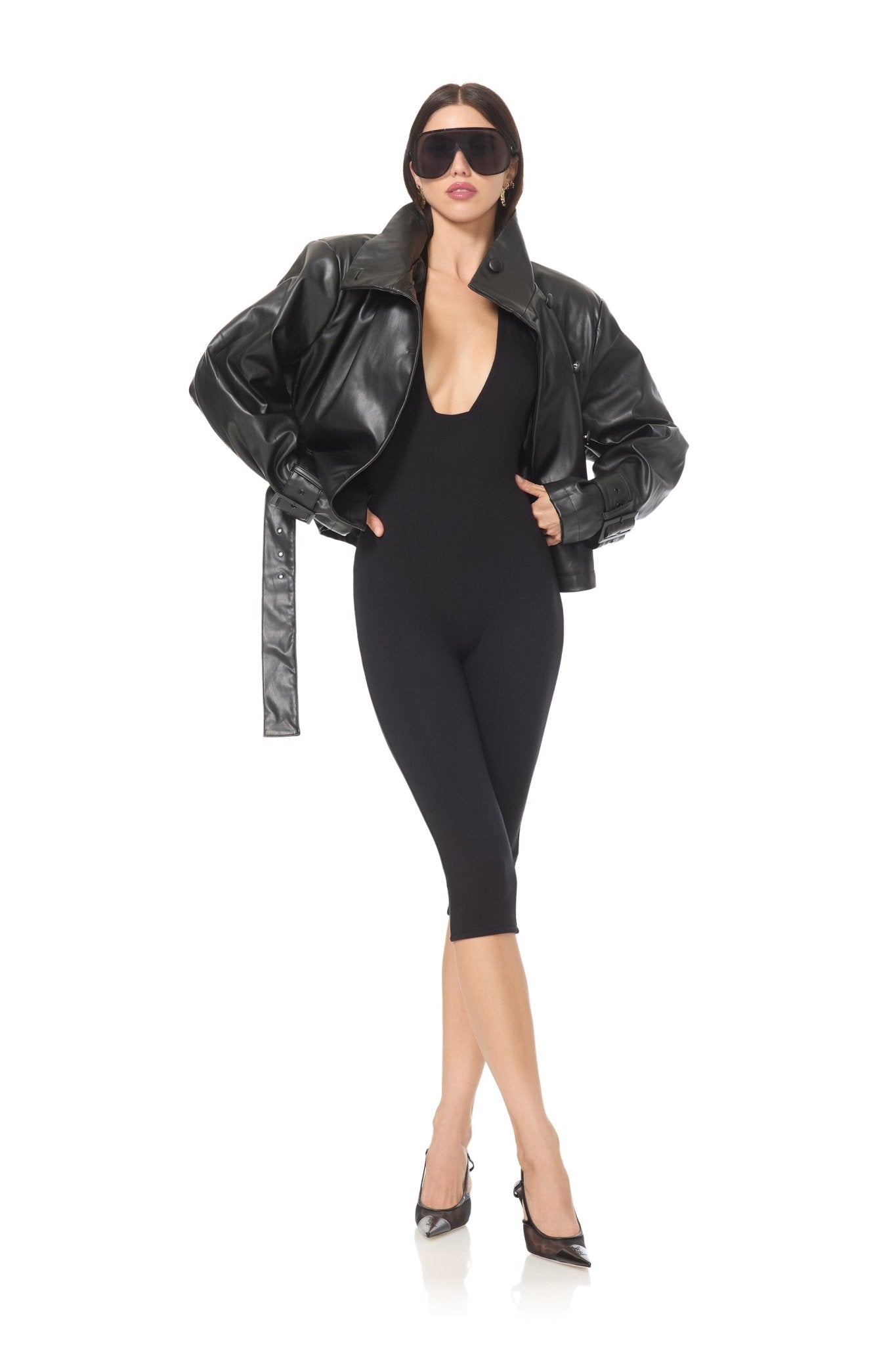 Lilibet Catsuit - Noir - AFRM