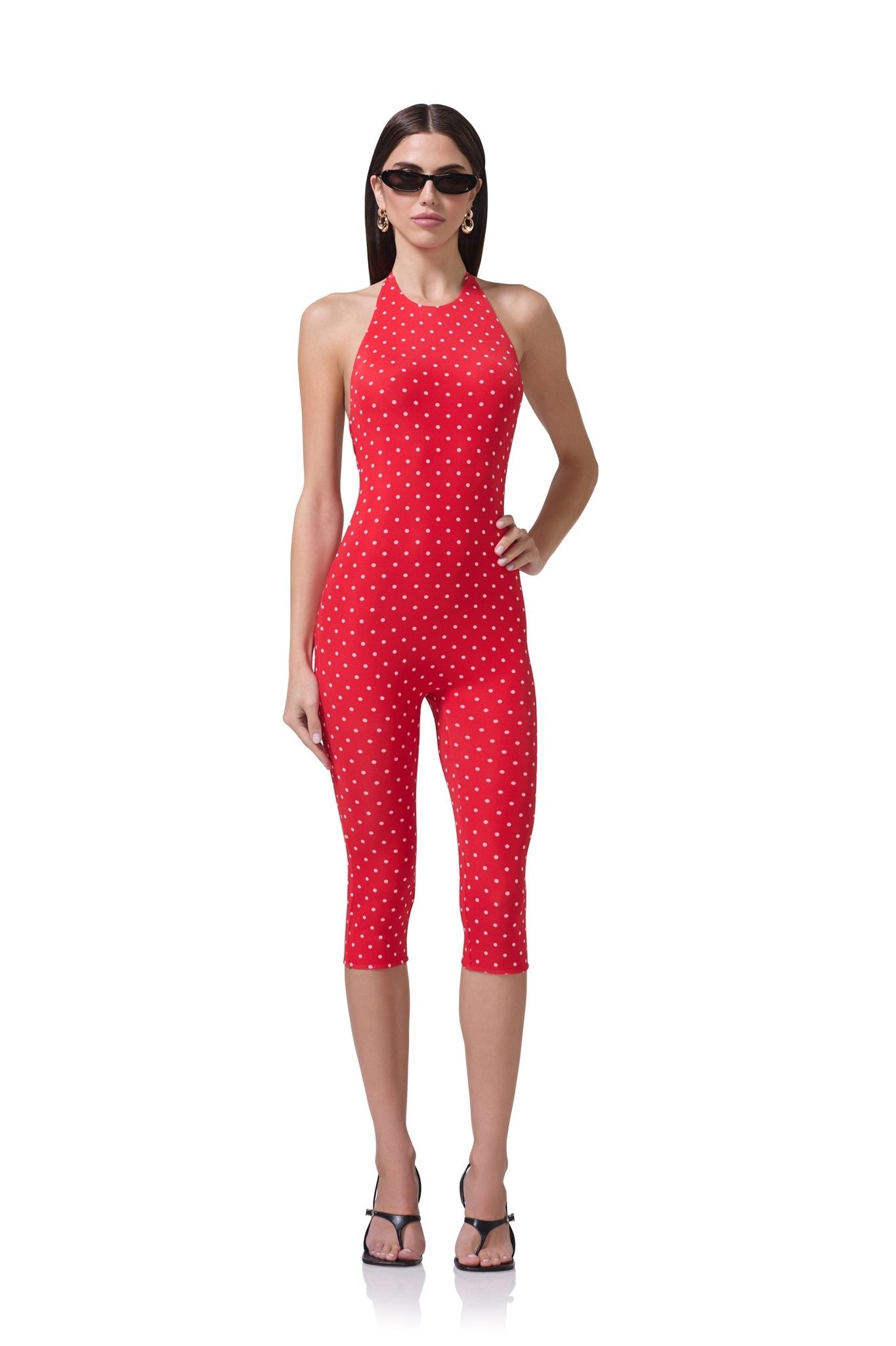 Lucia Catsuit - Risky Micro Dot - AFRM