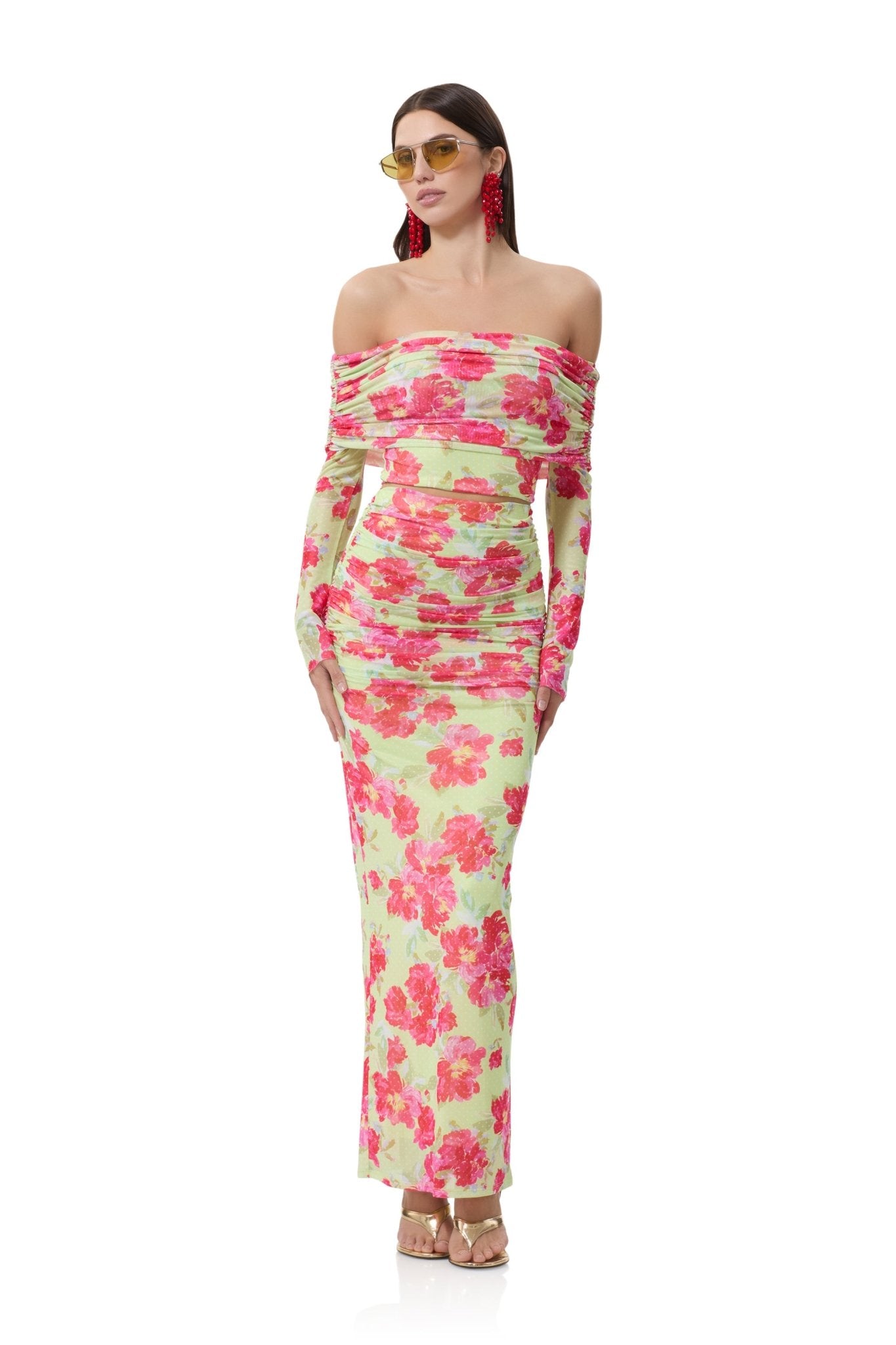 Lynette Top - Floral Dot - AFRM