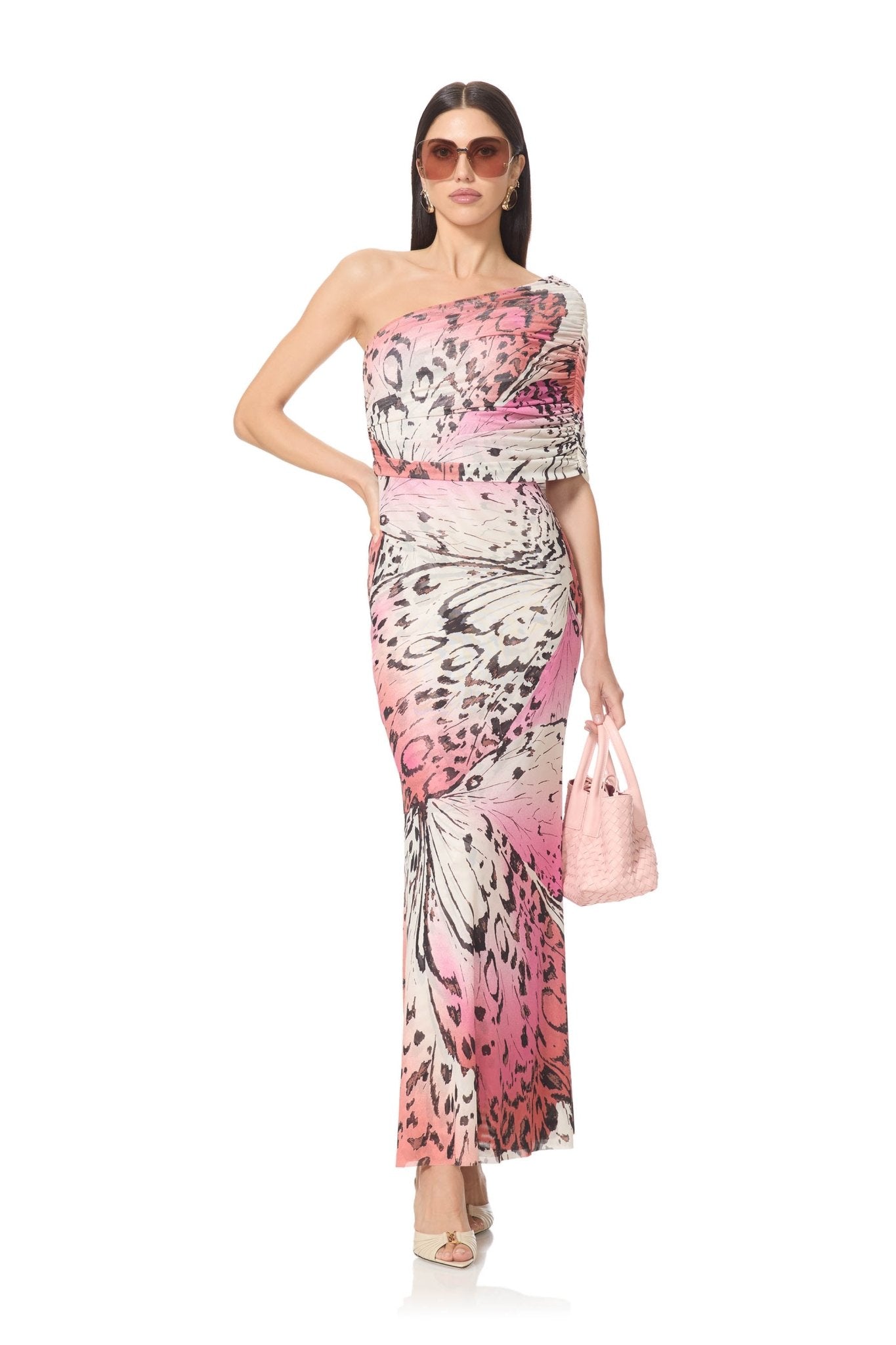 Mirabel Dress - Blush Butterfly - AFRM