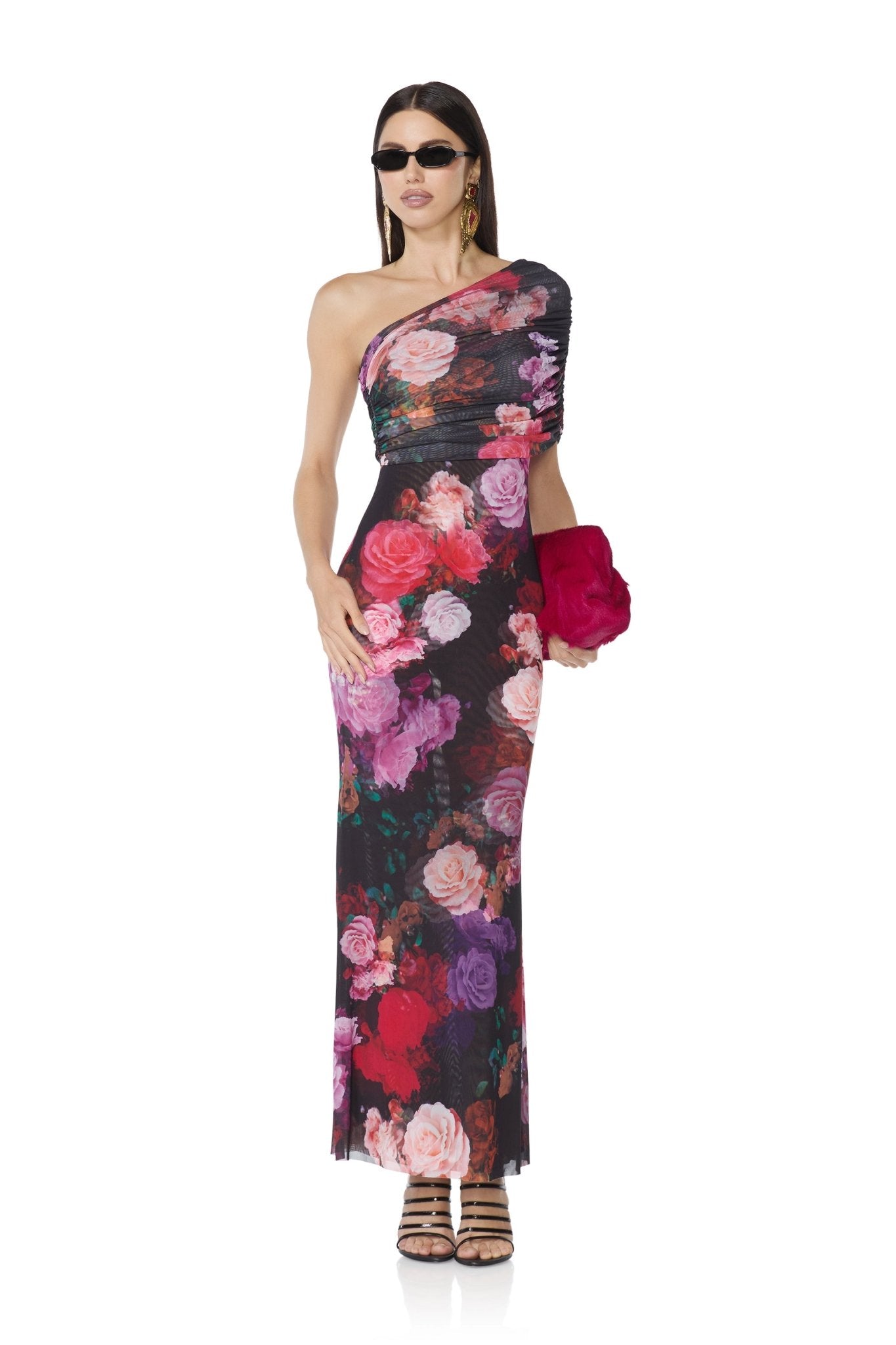 Mirabel Dress - Violet Roses - AFRM