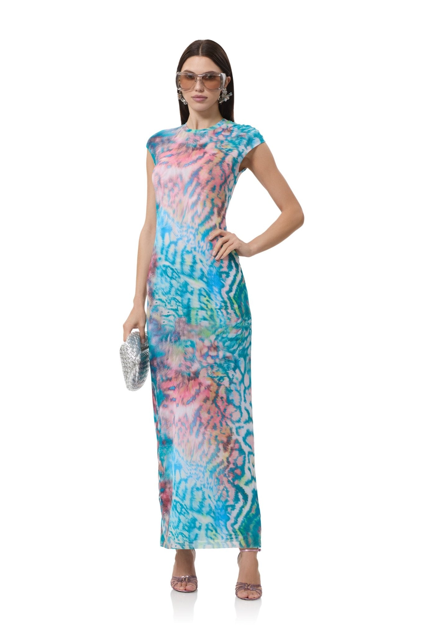 Mylo Dress - Pastel Animal - AFRM