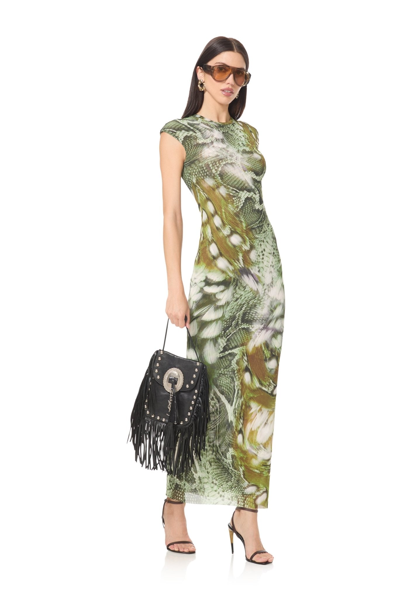 Mylo Dress - Vintage Snake Swirl - AFRM