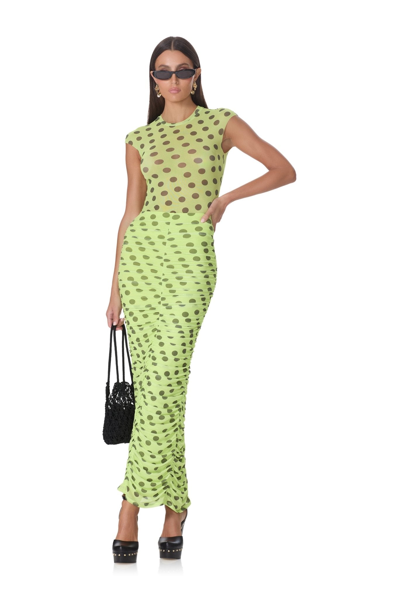 Nina Top - Wild Lime Dot - AFRM