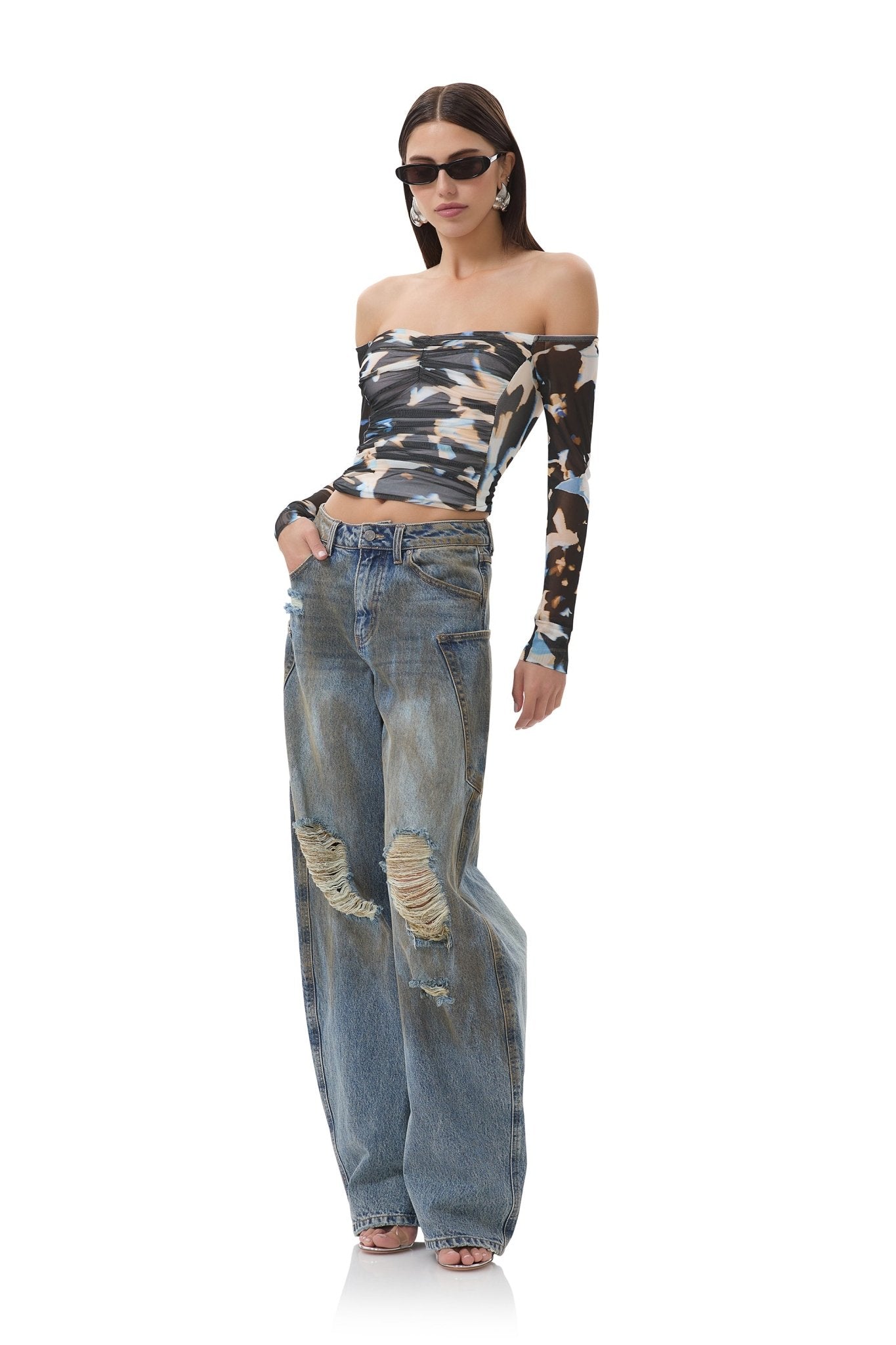 Odilla Top - Shadow Floral - AFRM