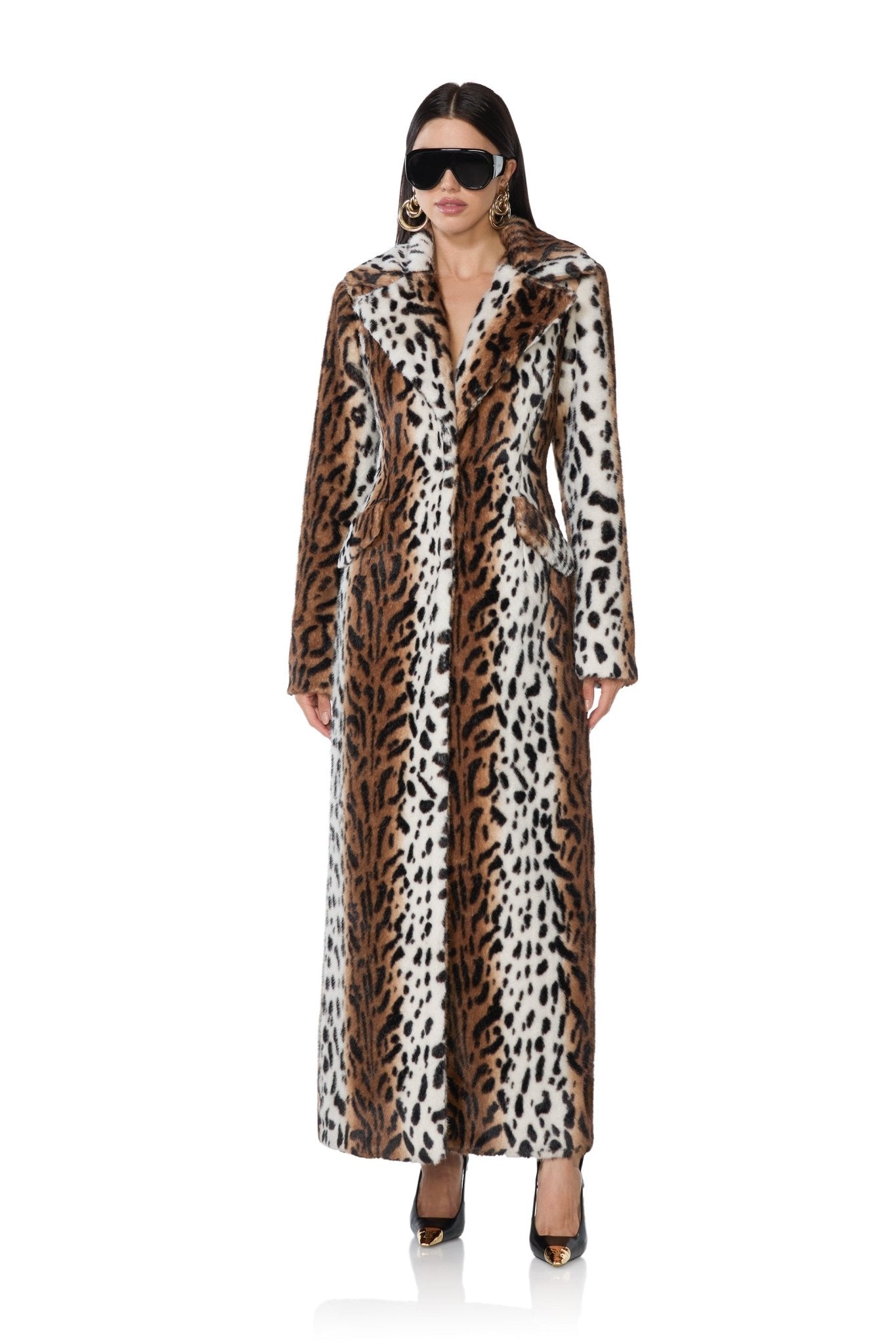 Rani Fur Coat - Mixed Leopard - AFRM