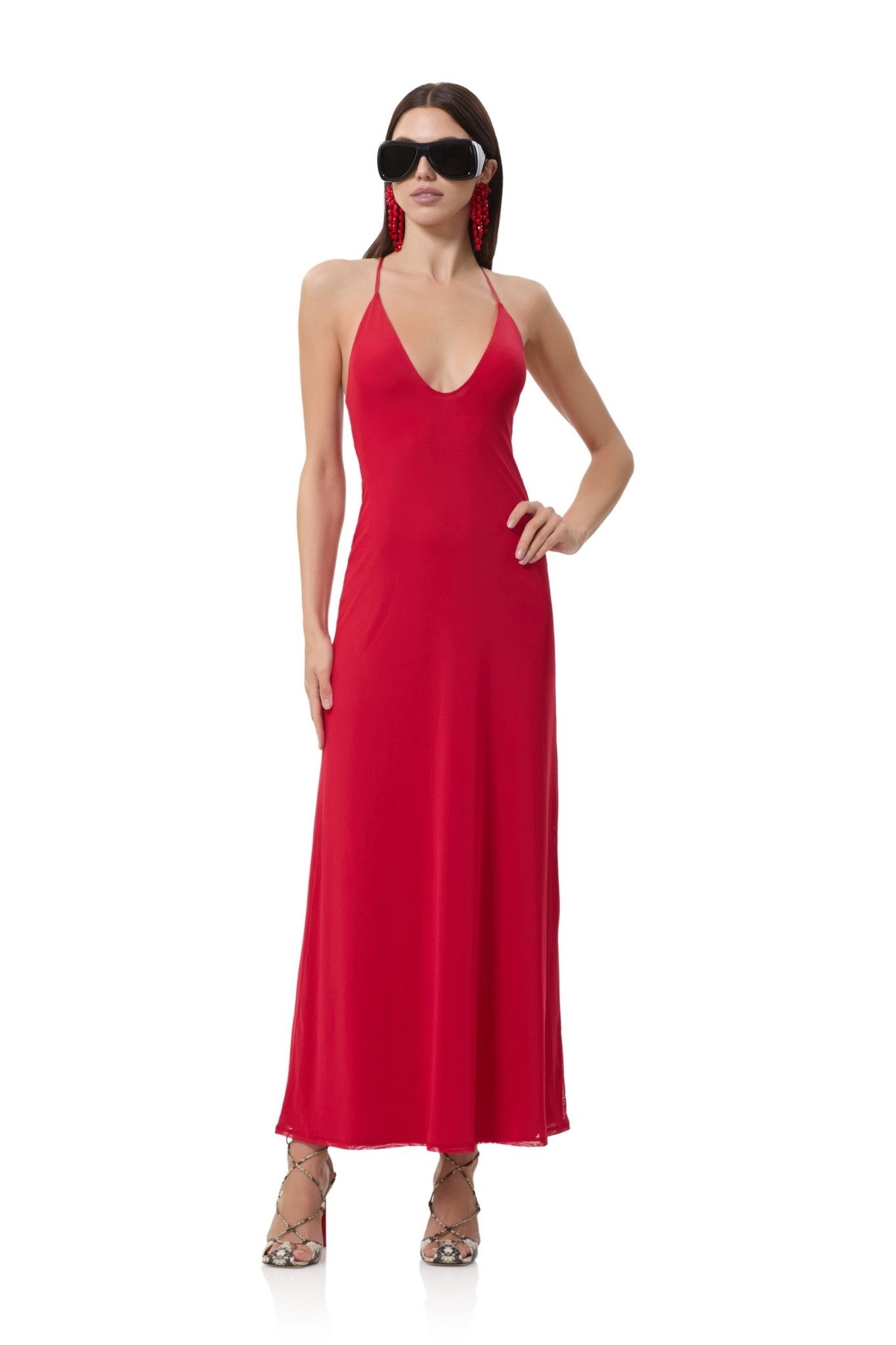 Romy Dress - Kiss Red - AFRM