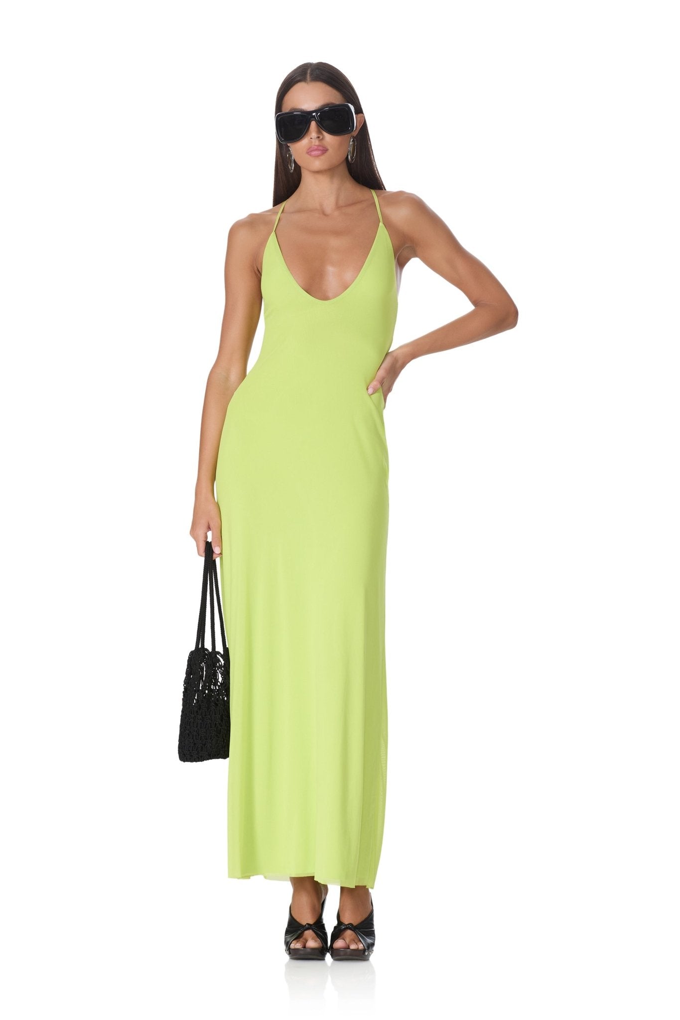 Romy Dress - Wild Lime - AFRM