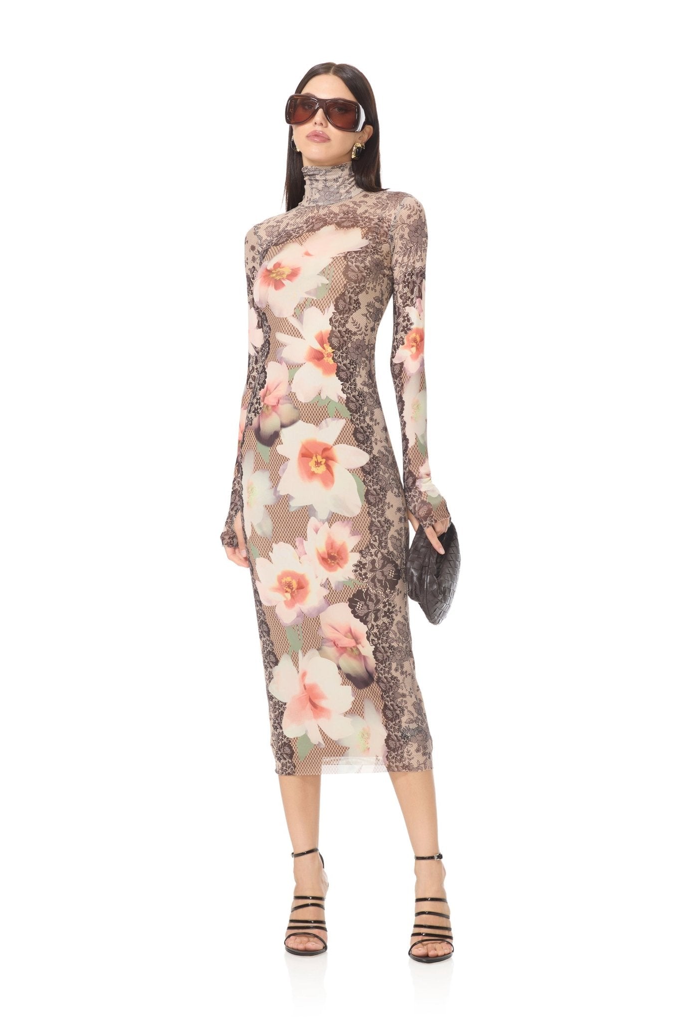 Shailene Dress - Lace Floral Mix - AFRM