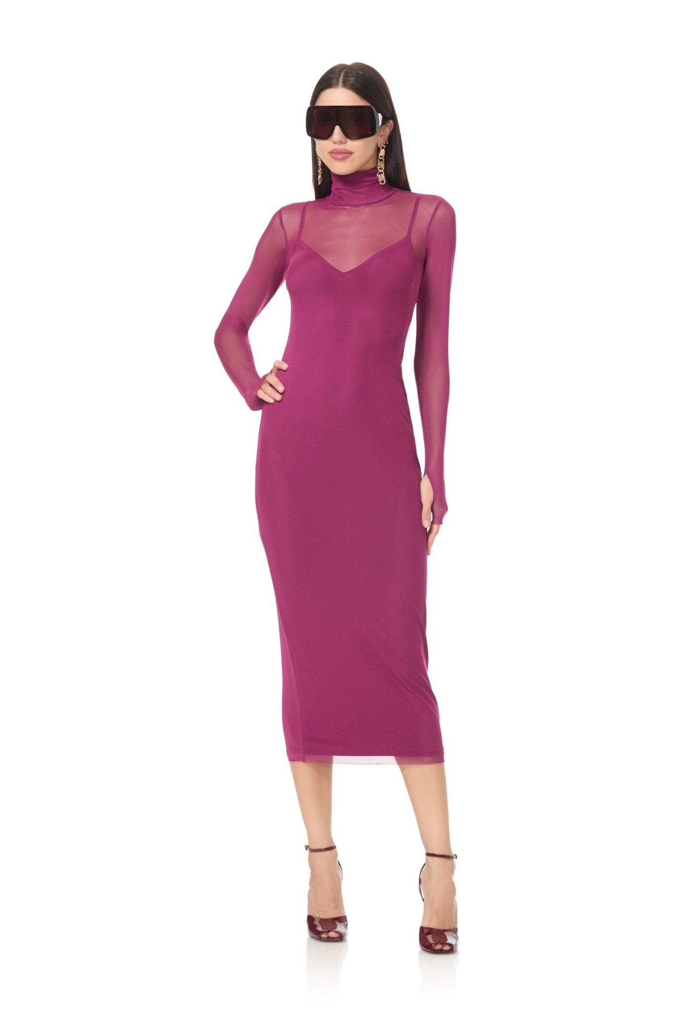 Shailene Dress - Plum - AFRM